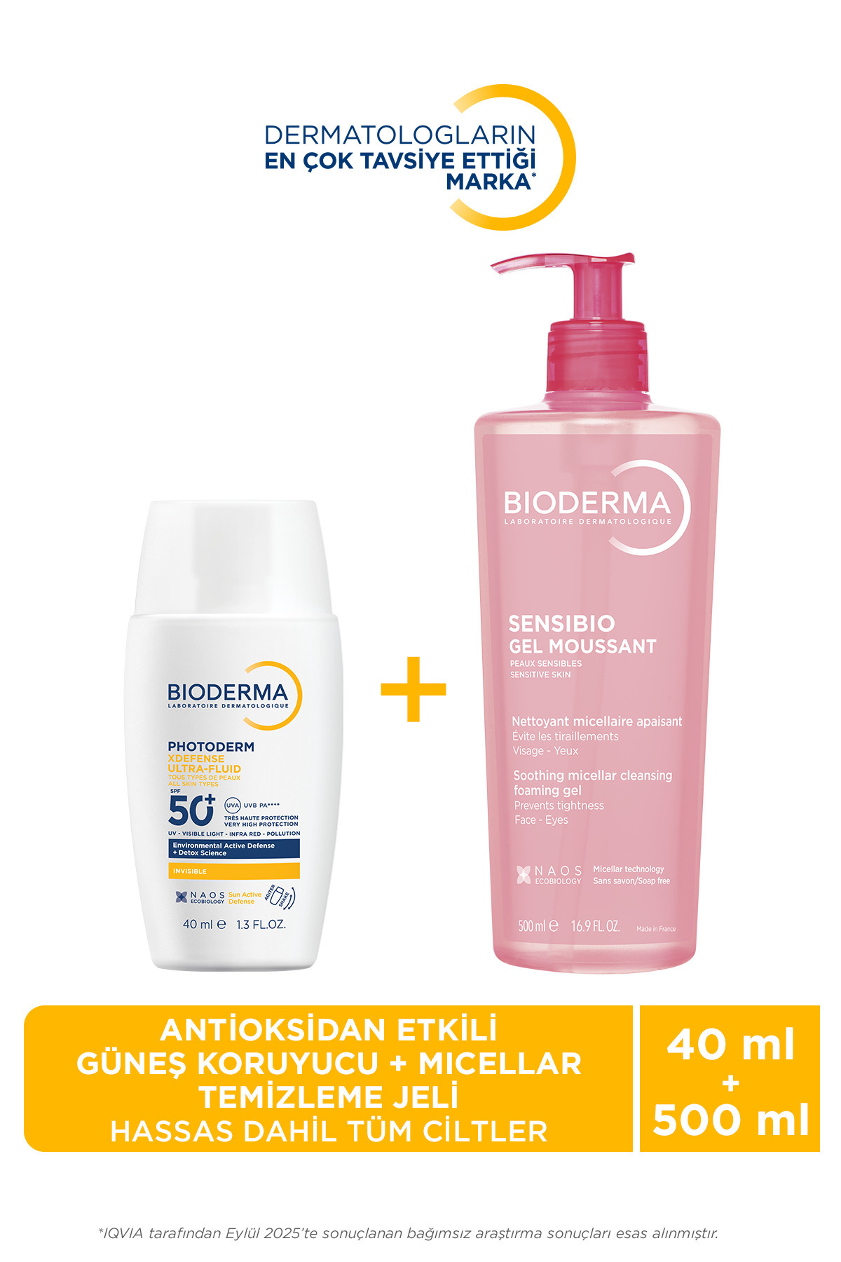 Bioderma Tüm Ciltler İçin Photoderm XDefense Antioksidan Etkili Güneş Koruyucu & Micellar Yüz Temizleme Jeli