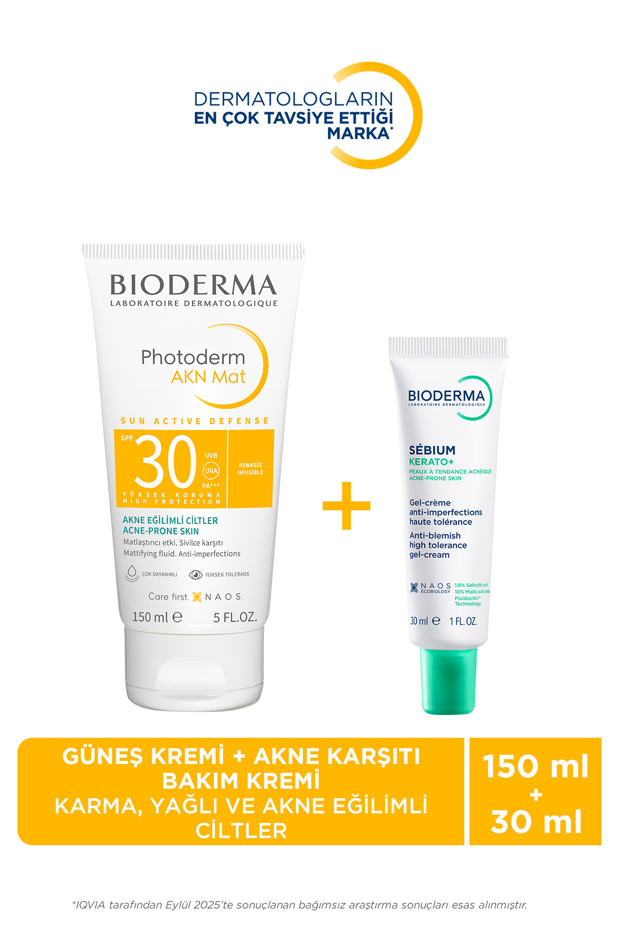 Bioderma Sebium Sivilceye Eğilimli Ciltler Karşıtı Bakım Kremi 40ml&photoderm Güneş Kremi 150ml