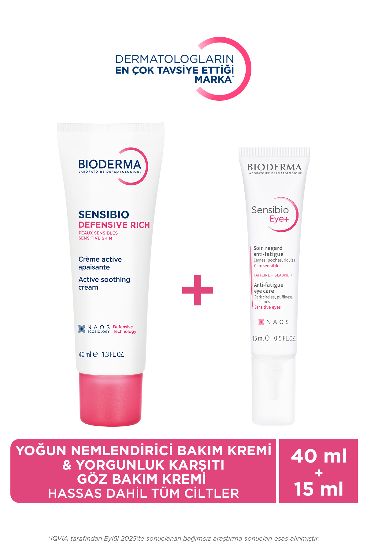 Bioderma Hassas ve Kuru Cilt Antioksidan Yoğun Nemlendirici Krem & Yorgunluk Karşıtı Göz Bakım Kremi