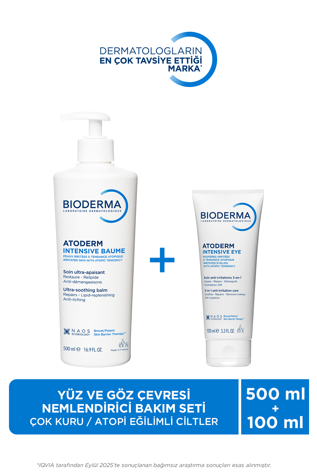 Bioderma Atoderm Çok Kuru Ve Atopi Eğilimli Yüz Ve Göz Çevresi Nemlendirici Bakım Seti Yetişkin, Çocuk, Bebek