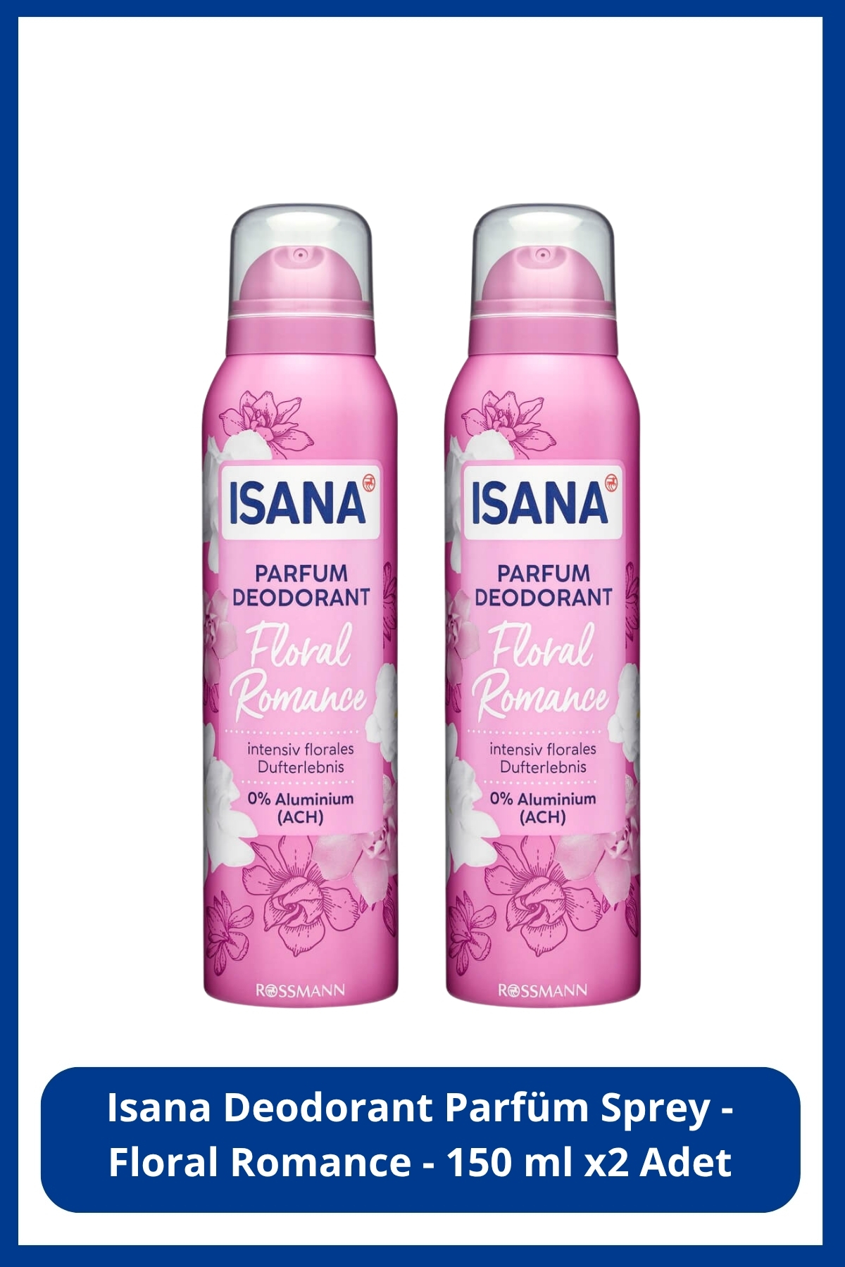 ISANA Deo-Parfüm Sprey - Floral Romance - 150 ml X2 Adet