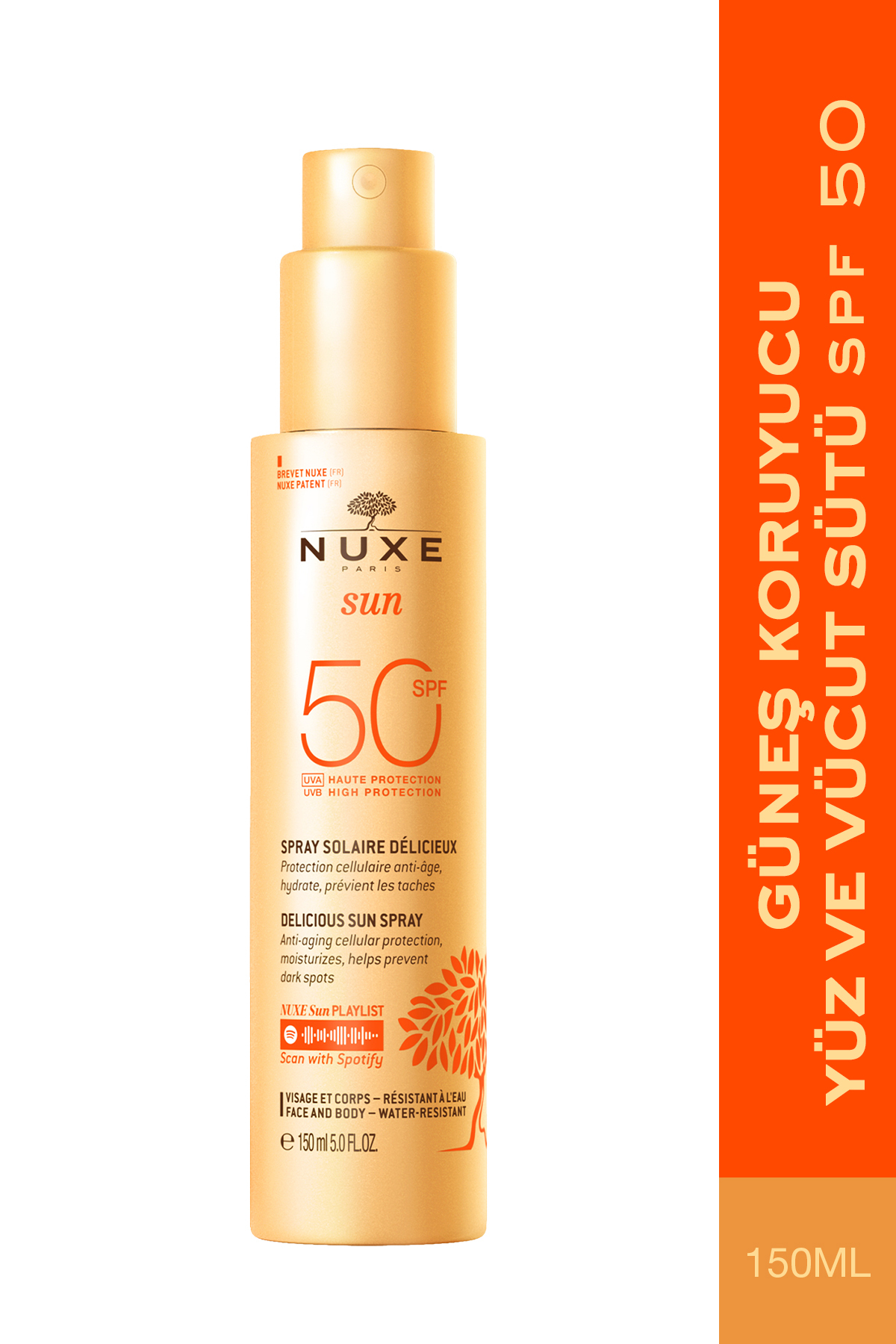 Nuxe Güneş Koruyucu Yüz ve Vücut Sütü SPF 50 150 ML