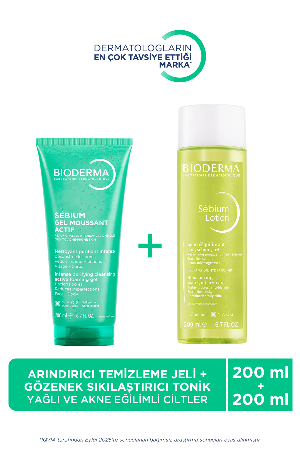 Bioderma Sebium Lotion Gözenek Sıkılaştırıcı Tonik & Sivilce Karşıtı Yüz Vücut Temizleme Jeli 200ml
