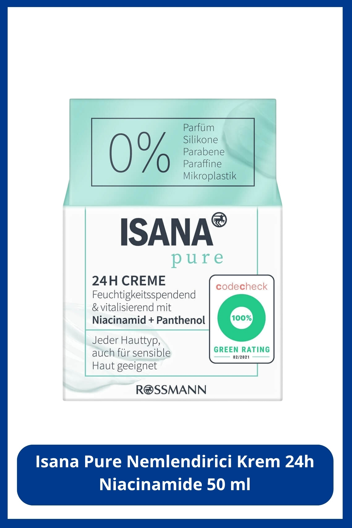 ISANA Pure Nemlendirici Krem 24h Niacinamide 50 ml