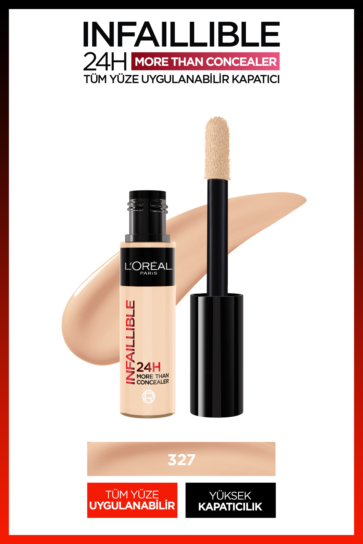 L'Oreal Paris Loreal Paris Infaillible Tüm Yüze Uygulanabilir Kapatıcı 327 Cashmere