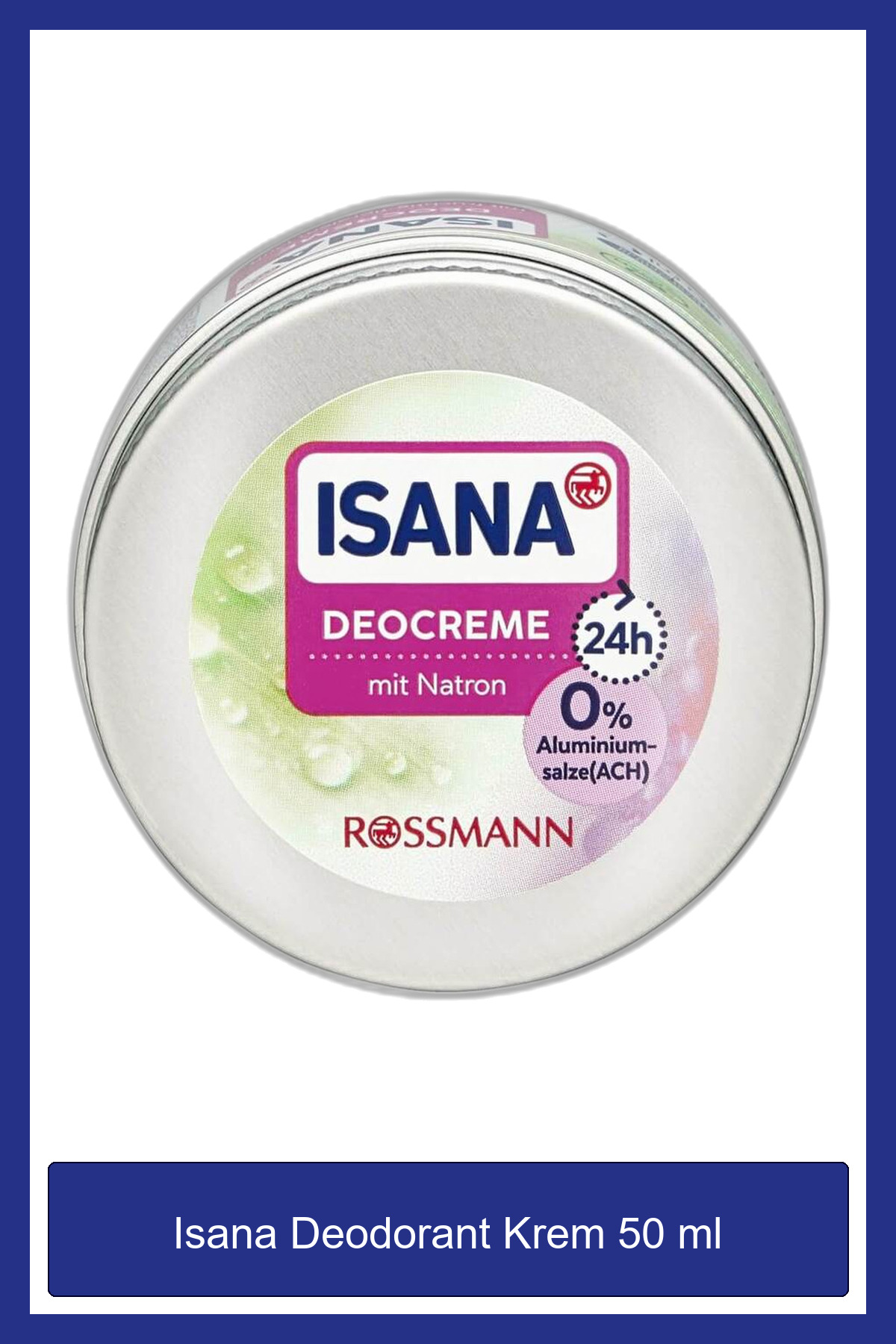ISANA DEODORANT KREM 50ML SODYUM KARBONATLI