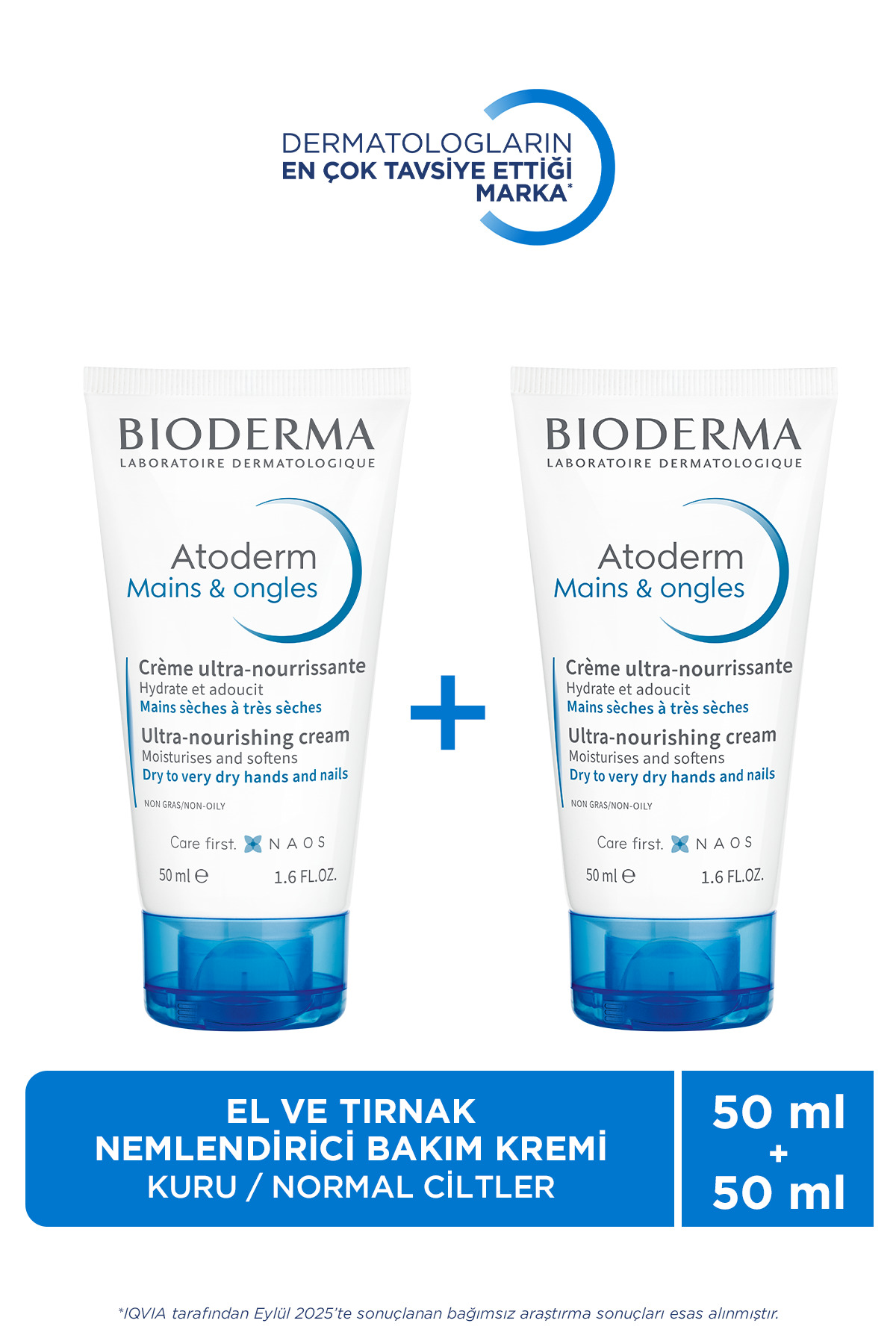 Bioderma Atoderm Kuru Ciltler Onarıcı Nemlendirici El & Tırnak Bakım