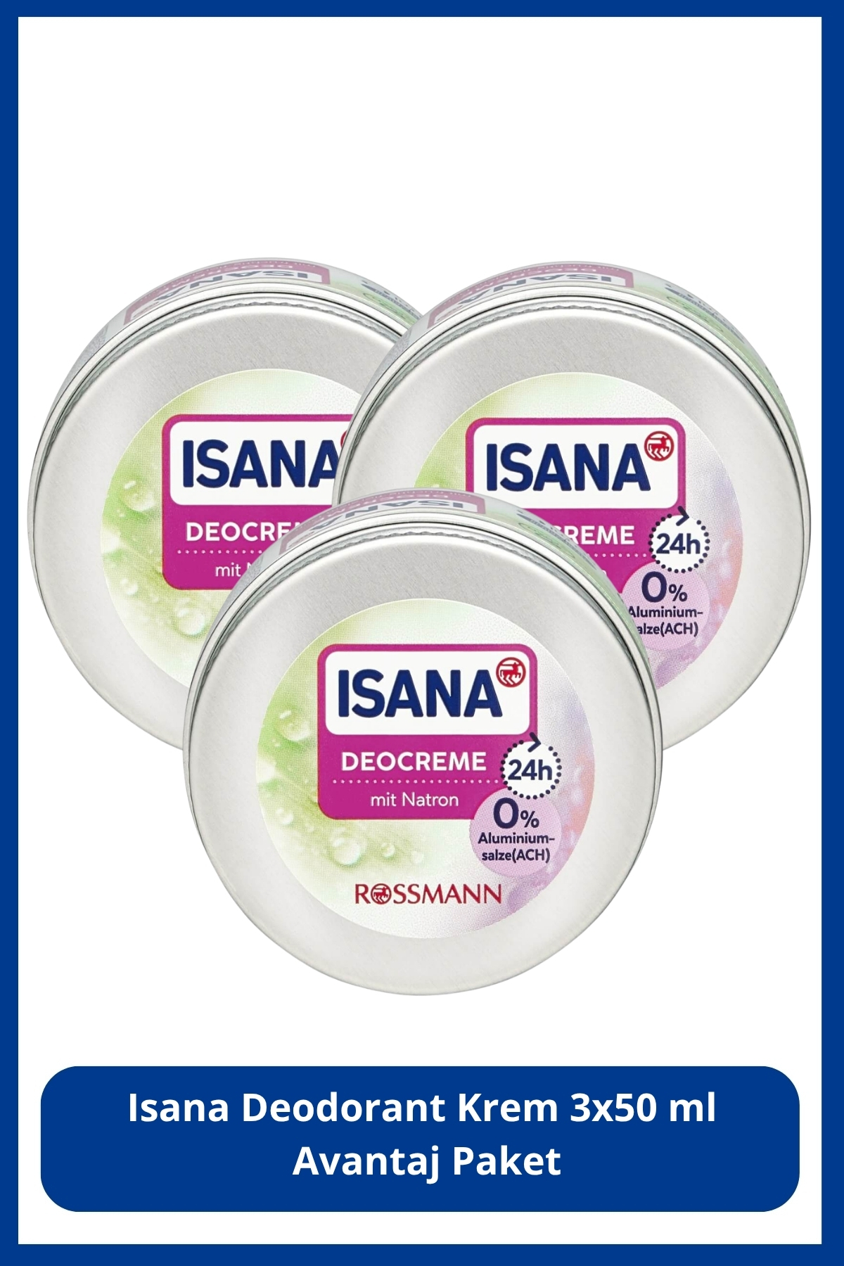 ISANA Deodorant Kremi 50 ml X3 Adet
