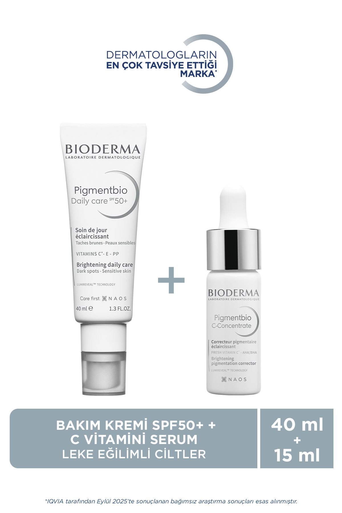 Bioderma Leke Karşıtı Aydınlatıcı Güneş Koruyuculu Krem 40 ml & Leke Karşıtı C Vitaminli Gece Serumu 15 ml