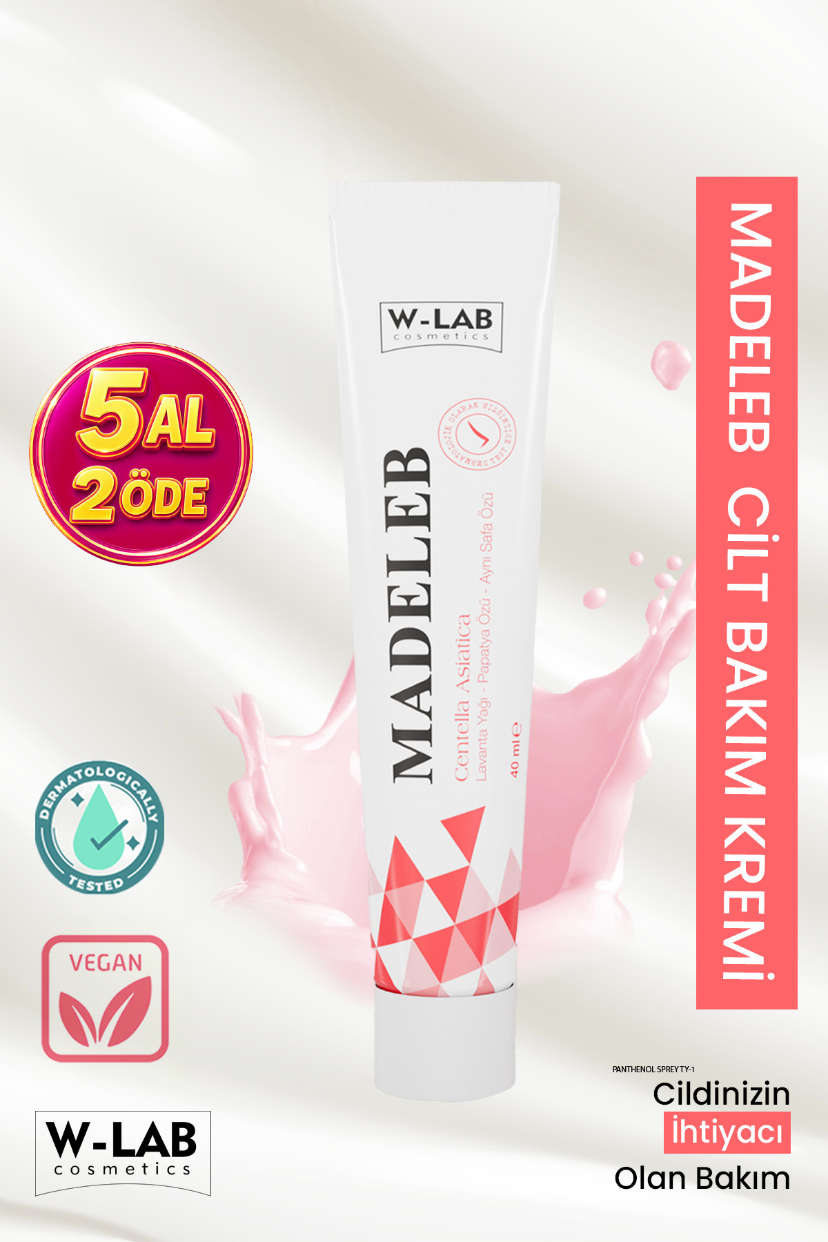 W-Lab Cosmetics Madeleb Cilt Bakım Kremi 40 ml