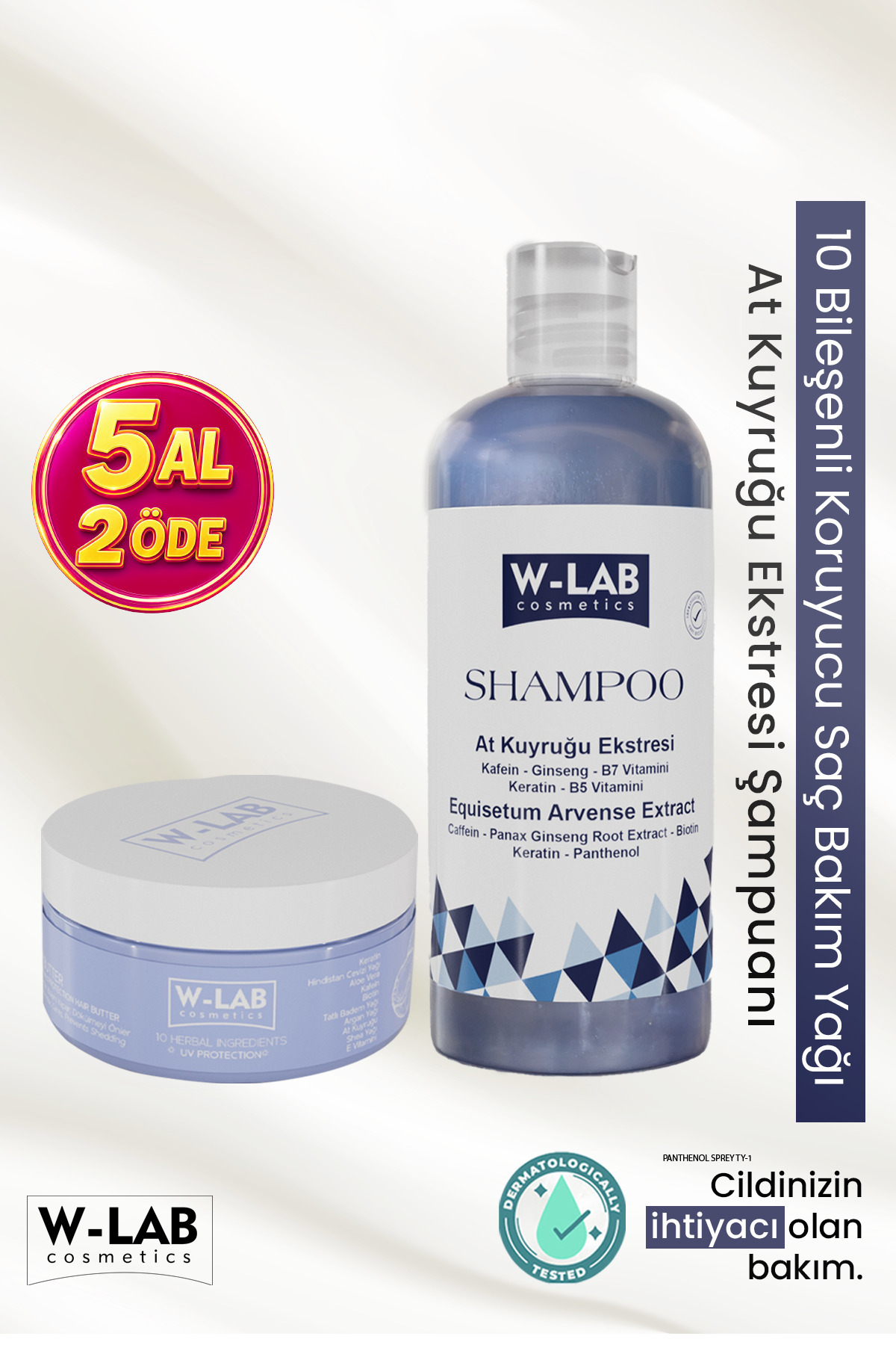 W-Lab Cosmetics Şampuan Ve Saç Bakım Maskesi Set