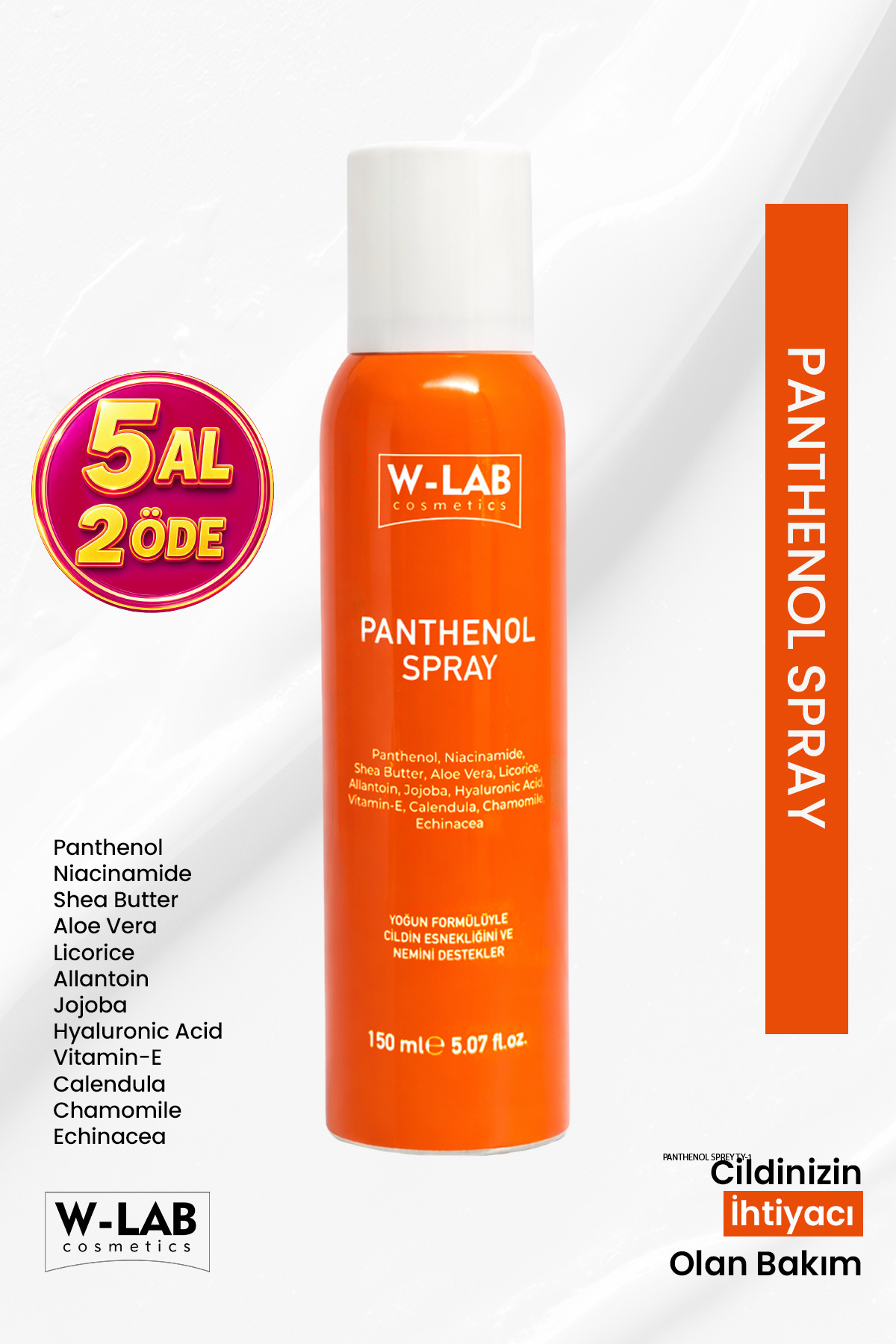 W-Lab Cosmetics Panthenol Sprey 150 Ml