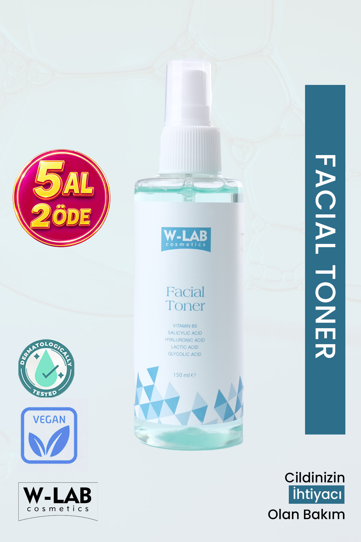 W-Lab Cosmetics Facial Toner 150 ml