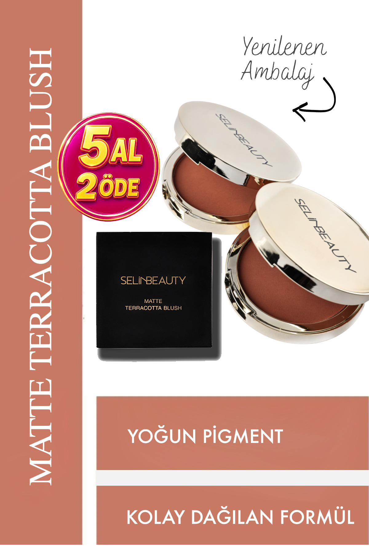 SELİNBEAUTY Matte Terracota Blush