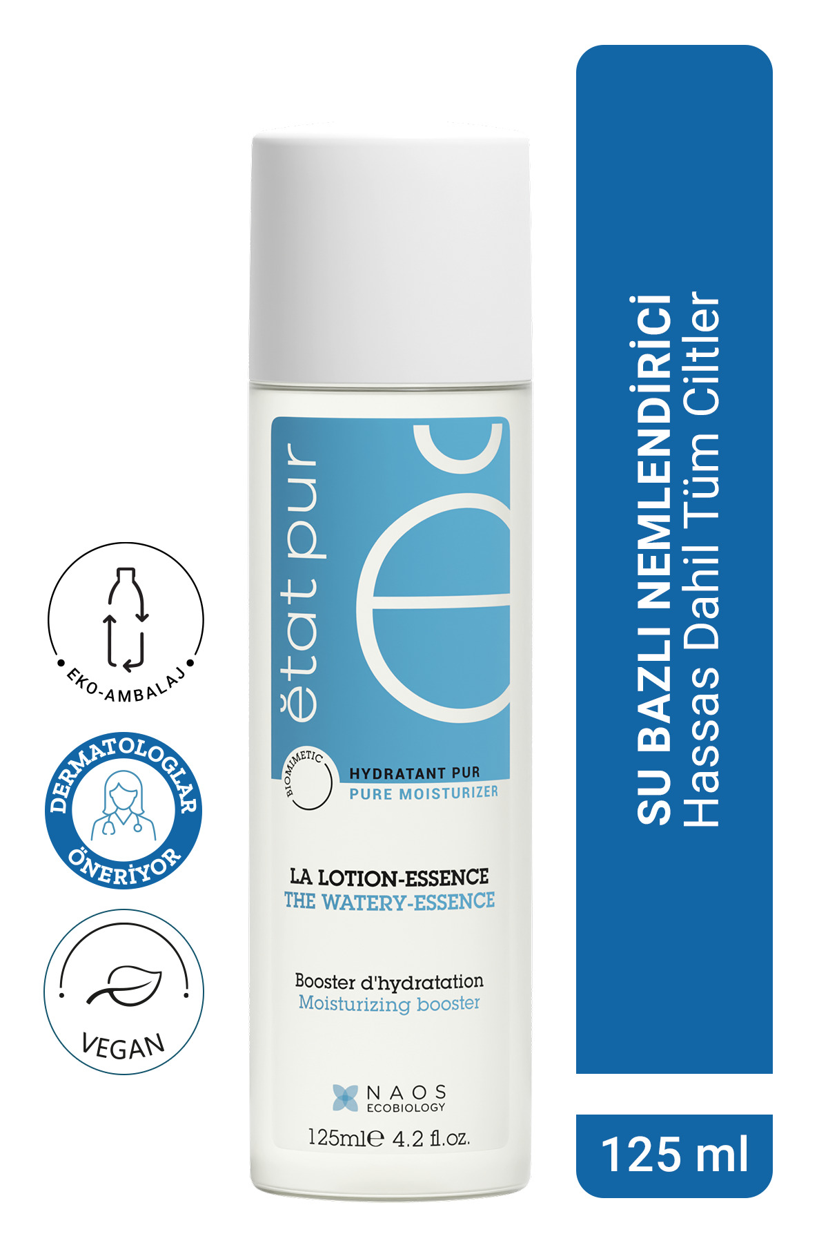 Etat Pur The Watery Essence Tüm Ciltler İçin Su Bazlı Yüz Nemlendirici Losyon 125 ML