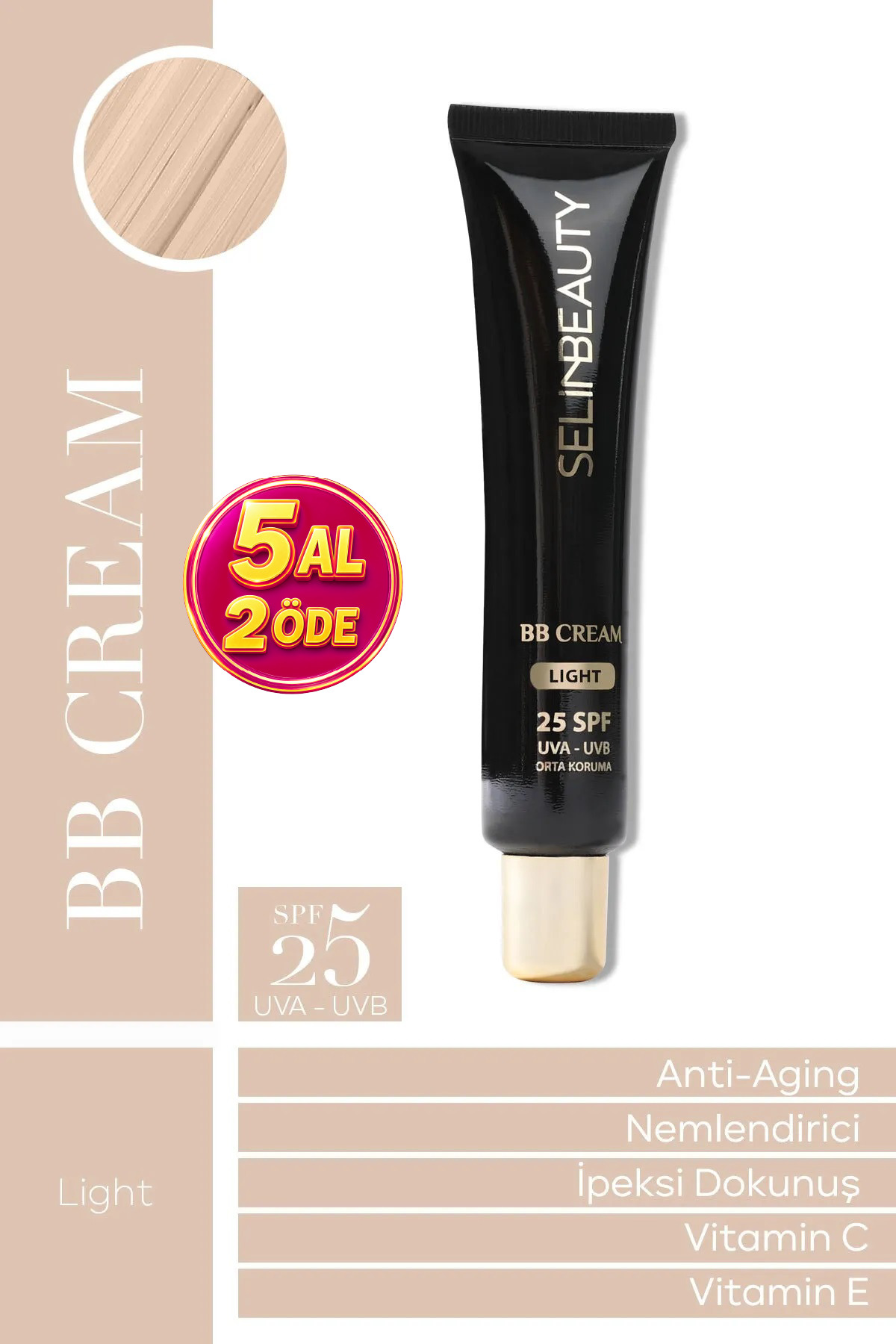 SELİNBEAUTY Bb Cream Light Spf25 40 ml