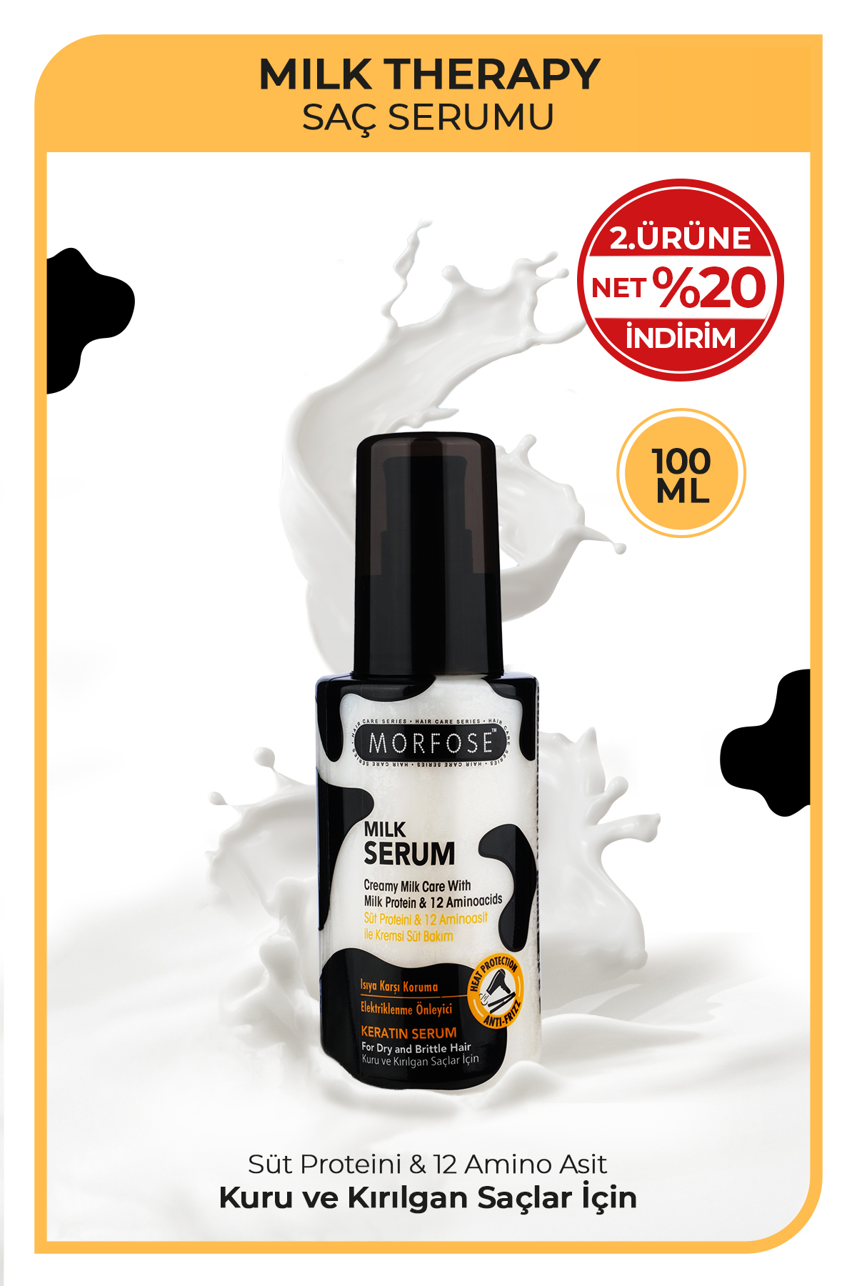 Morfose Milk Therapy Keratin Saç Serumu 100 Ml