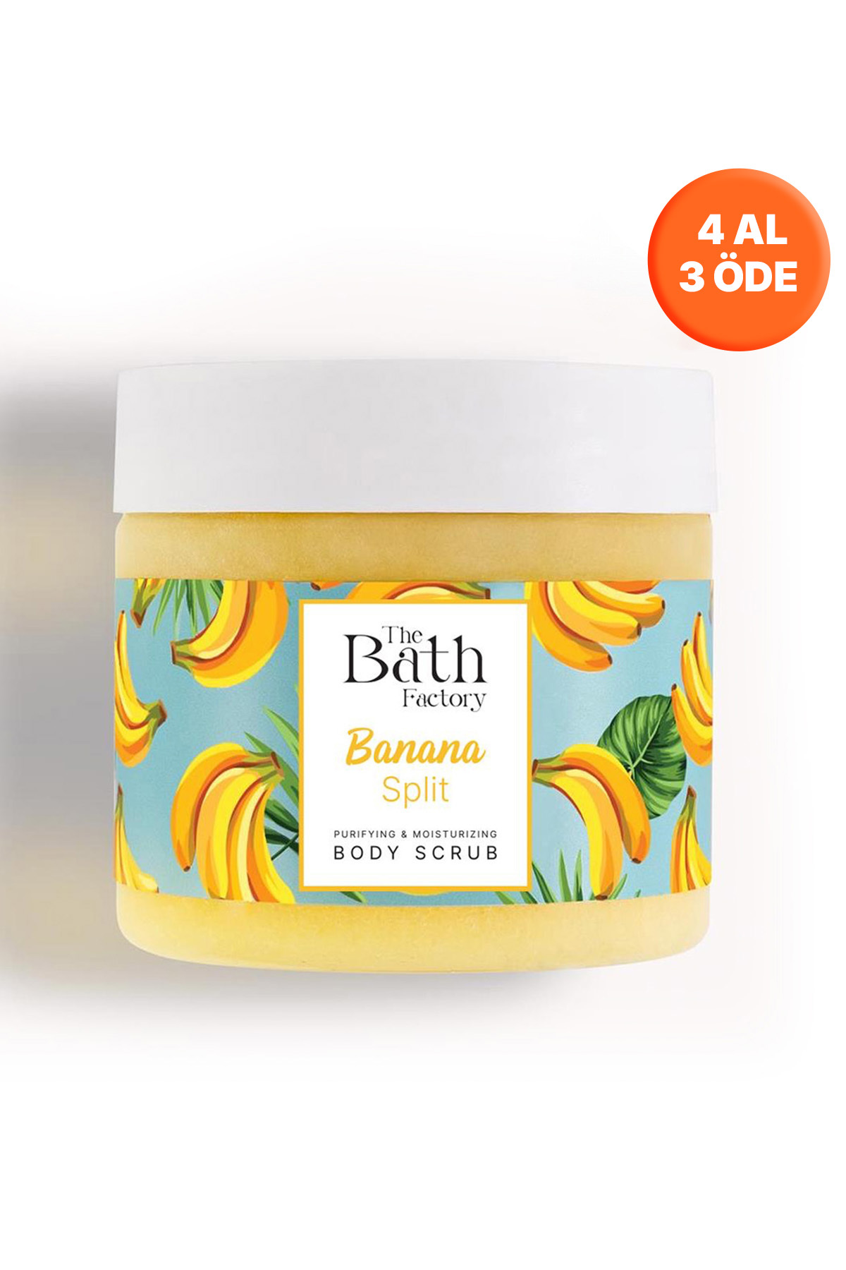 THE BATH FACTORY Nemlendirici ve Arındırıcı Banana Split Vücut Peelingi 300 gr