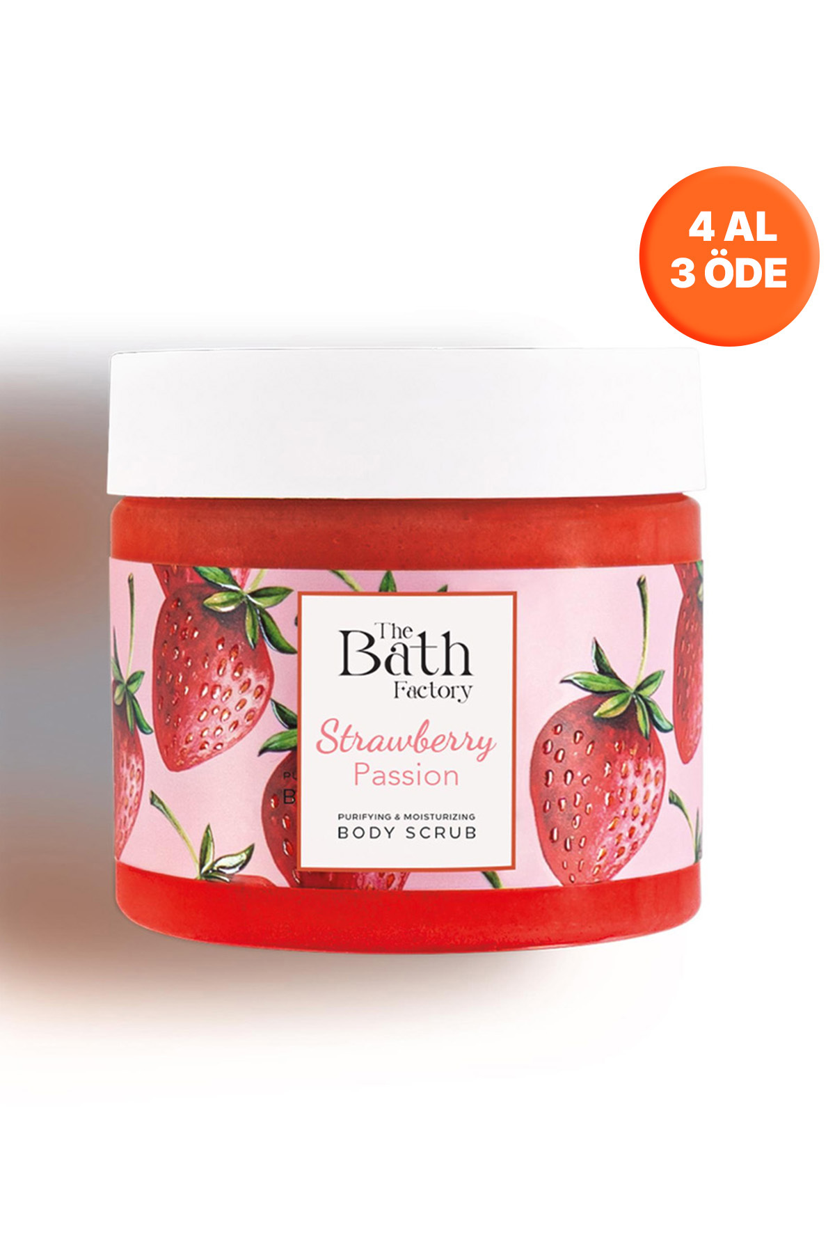 THE BATH FACTORY Nemlendirici Ve Arındırıcı Strawberry Passion Vücut Peelingi 300gr