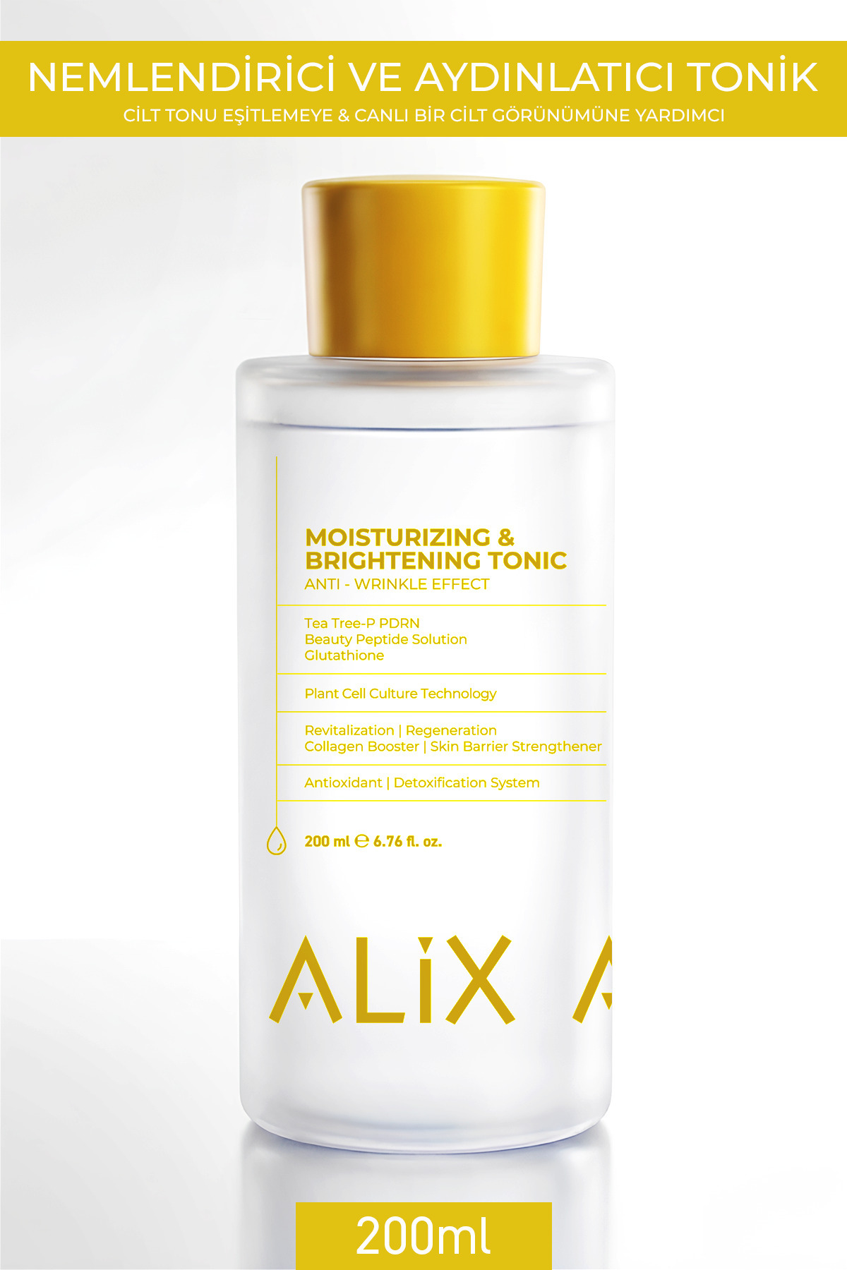 Alix Avien Aydınlatıcı ve Nemlendirici Etkili Tonik 200 ML - Moisturizing & Brightening Tonic