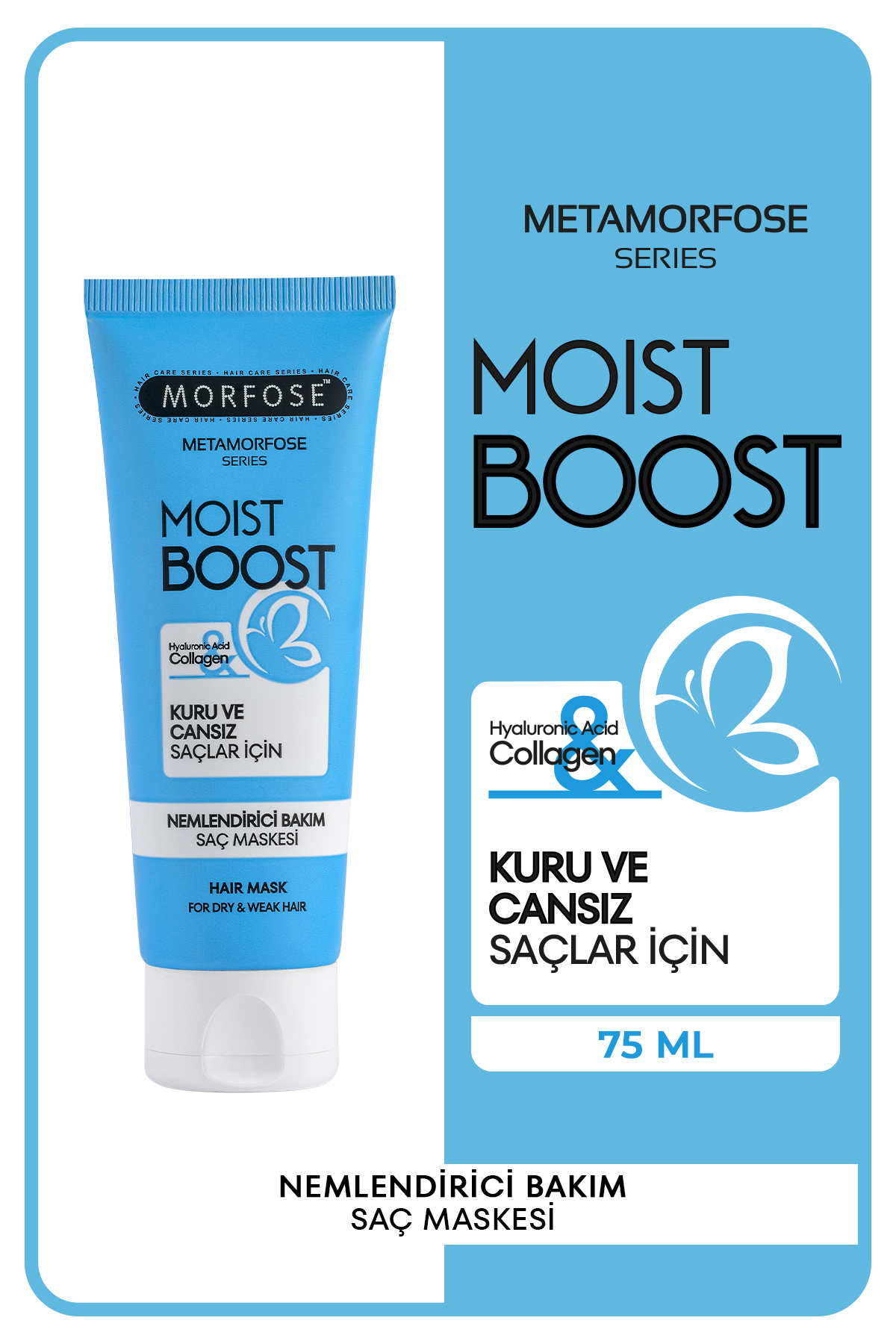Morfose Metamorfose Nemlendirici Bakım Saç Maskesi 75 ML