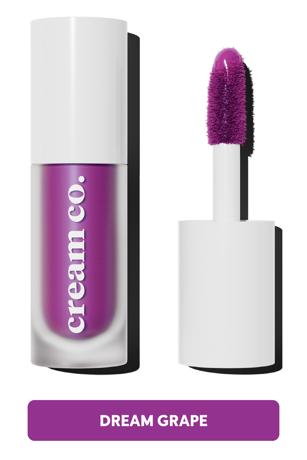 Cream Co. Allık Ruj Göz Farı Glow Tint Dream Grape Nemlendirici Makyaj | Mor Hyaluronik Asit Peptit