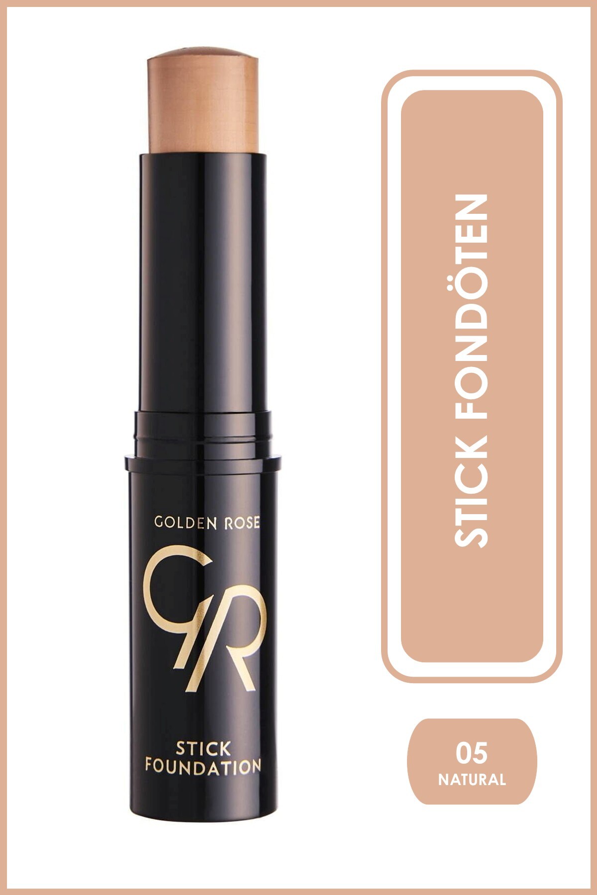 Golden Rose Stick Foundation No: 05 Natural - Yüksek Kapatıcı Stik Fondöten 11 g