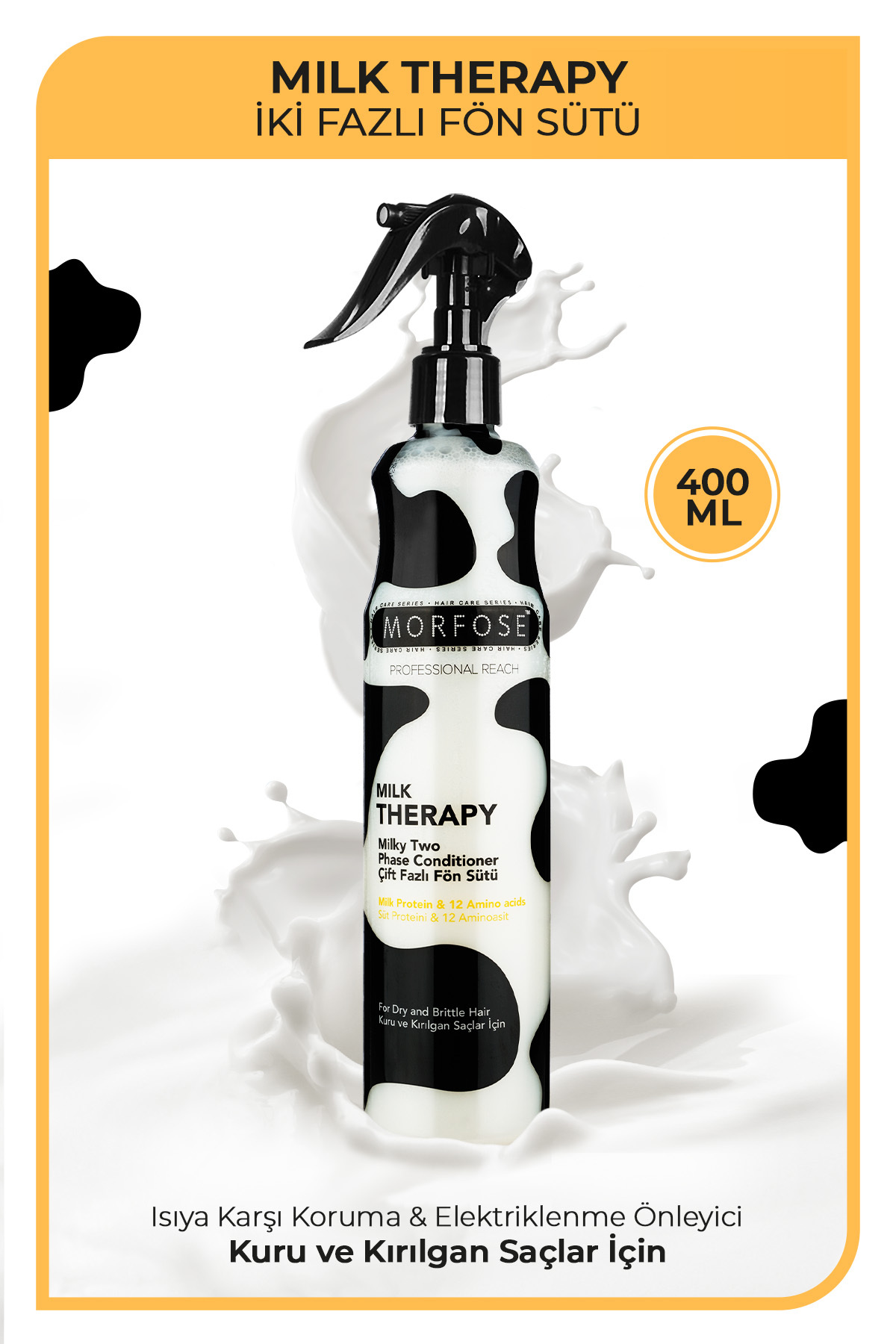 Morfose Milk Therapy Çift Fazlı Fön Sütü 2’li 400ml