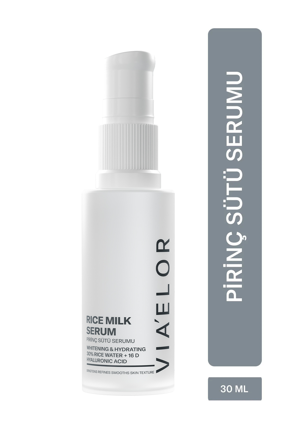 Via Elor Pirinç Mayası Aydınlatıcı ve Nemlendirici Cilt Tonu Eşit Görünümüne Yardımcı Serum 30 ml