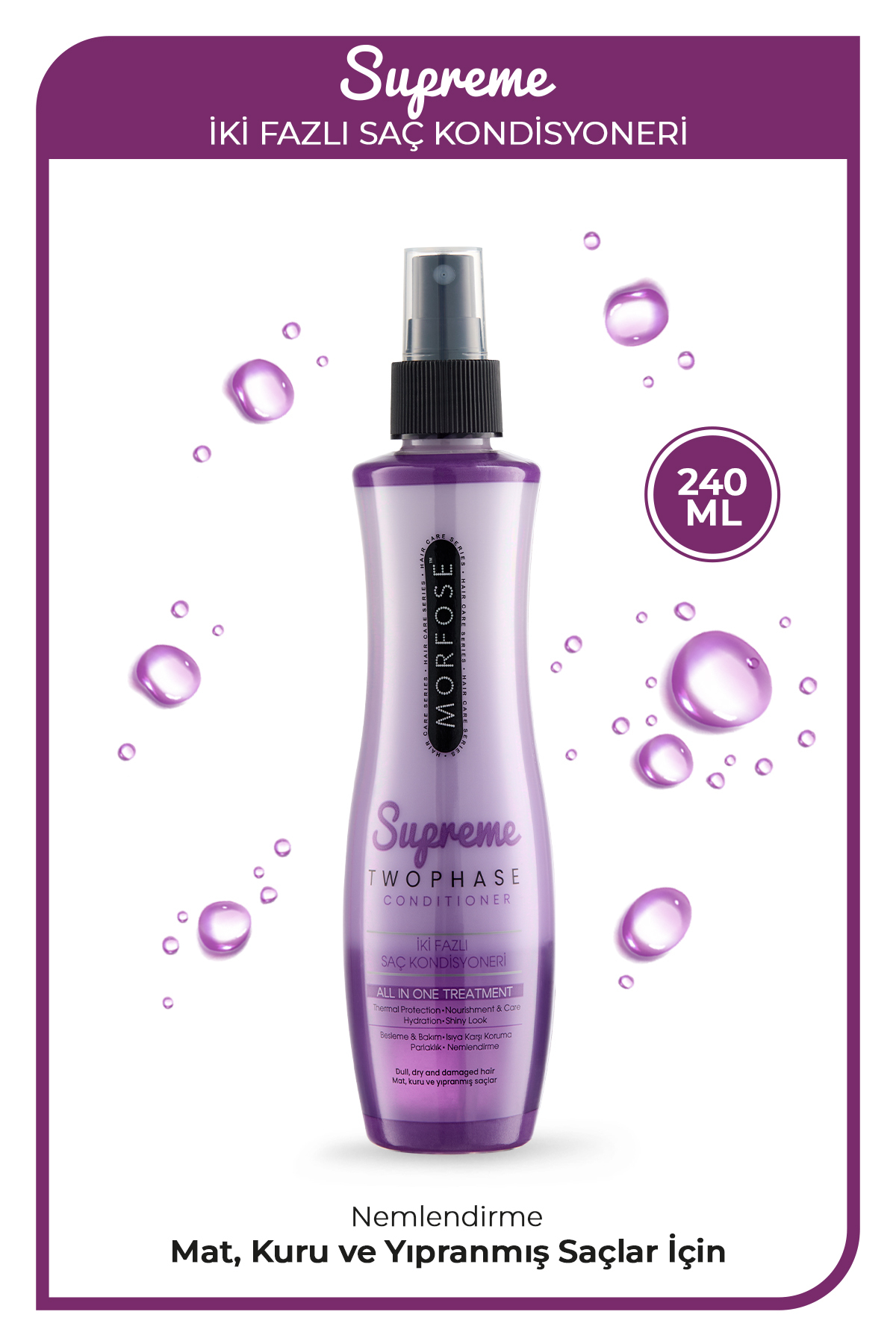 Morfose Supreme Fön Suyu 240 ml - Nemlendirme