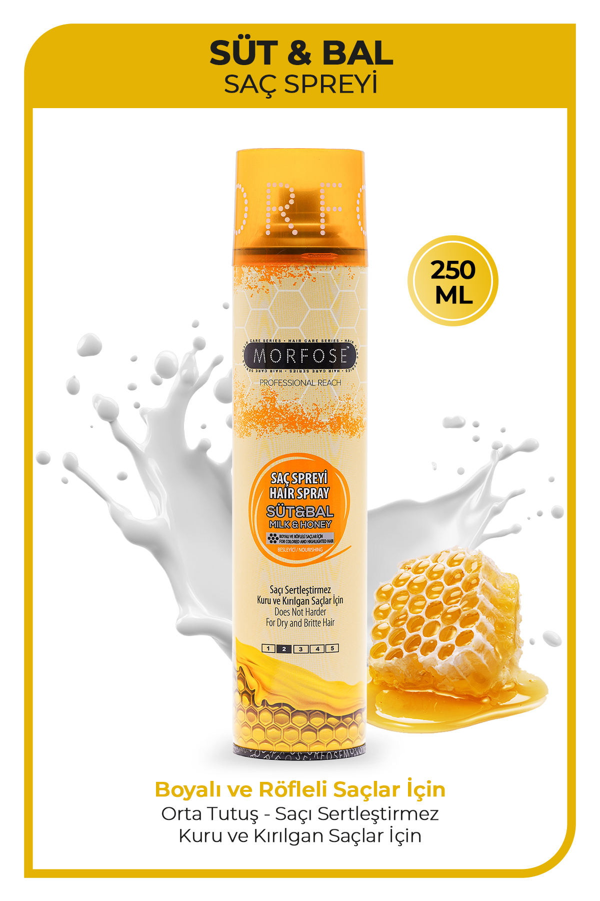 Morfose Süt & Bal Saç Spreyi 250 ml