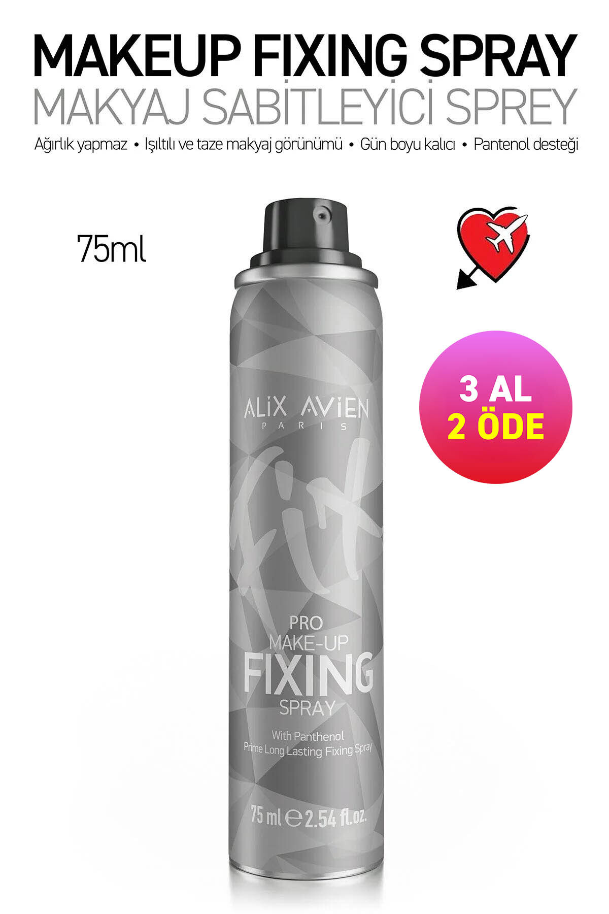 Alix Avien Makyaj Sabitleyici Sprey - Make Up Fixing Spray 75 ML