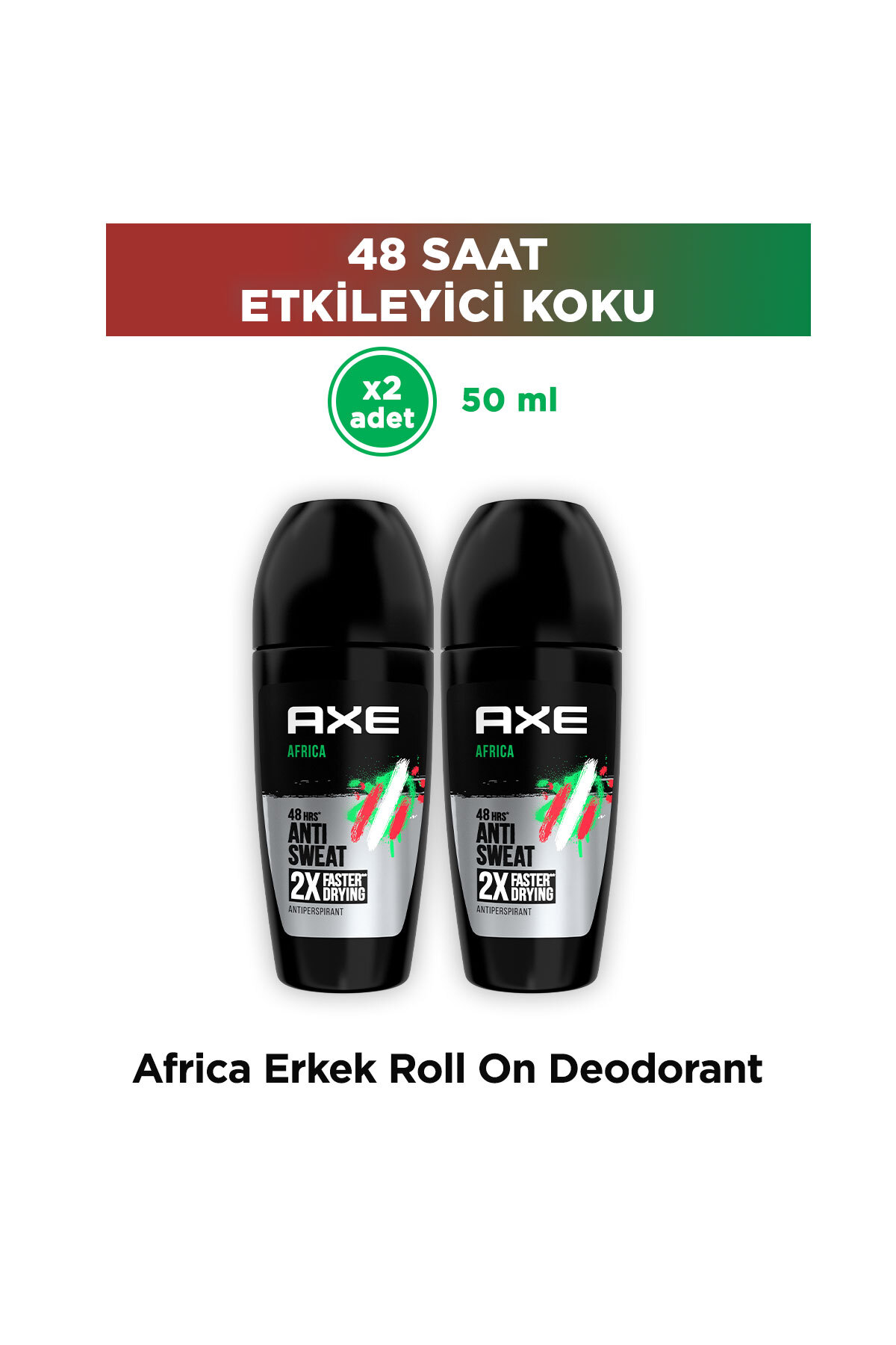 Axe Africa Erkek Roll On Deodorant 50 ml x2