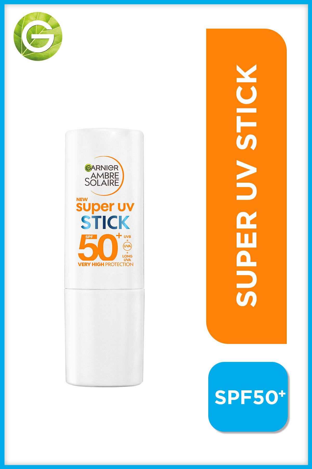 Garnier Ambre Solaire Super UV Stick SPF 50+ Günlük Nemlendirici Güneş Koruyucu Stick 9 gr