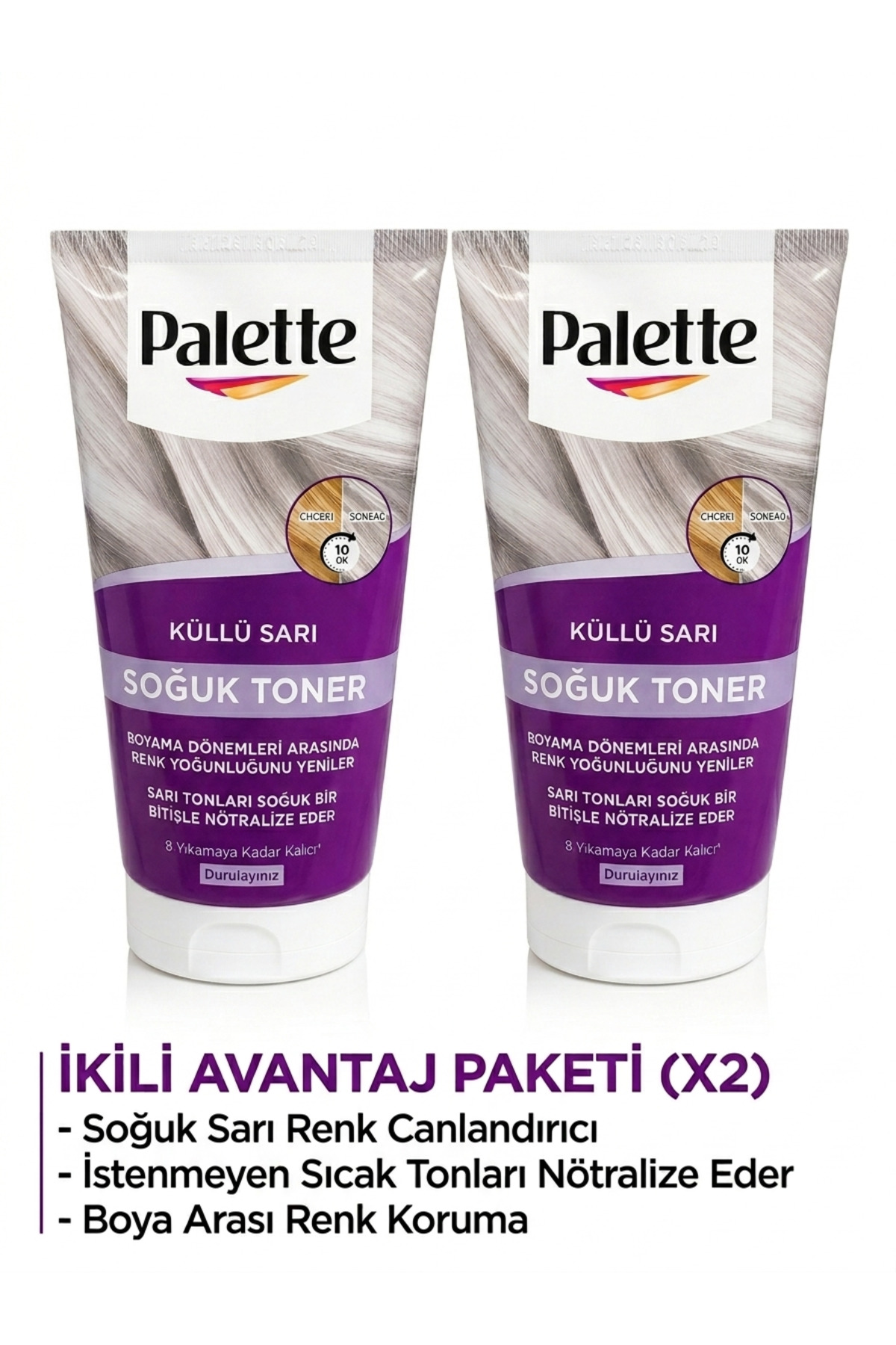 Palette Soğuk Sarı Toner X 2 Adet