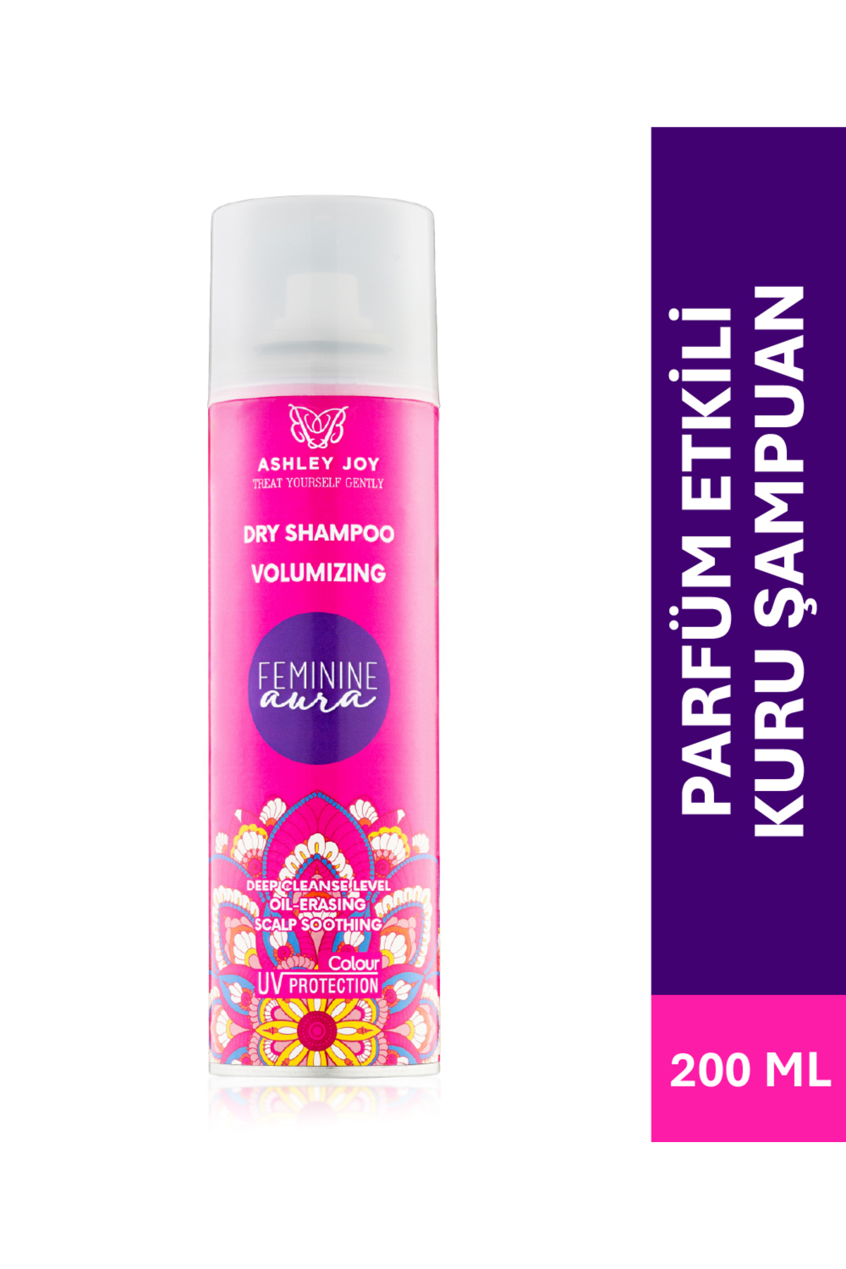 ASHLEY JOY Feminine Aura Dolgunlaştırıcı Hacim Veren Kuru Şampuan 200 ml Yasemin Kokulu Saç Parfümü Etkili