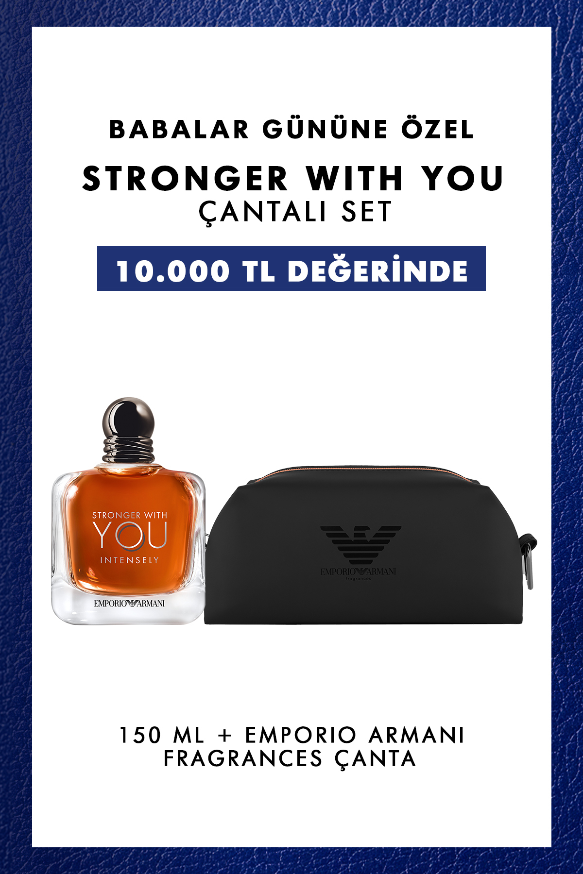 Emporio Armani Emporio Stronger Wyou Intensely Edp Erkek Parfüm Seti 150 ml 7829999999305