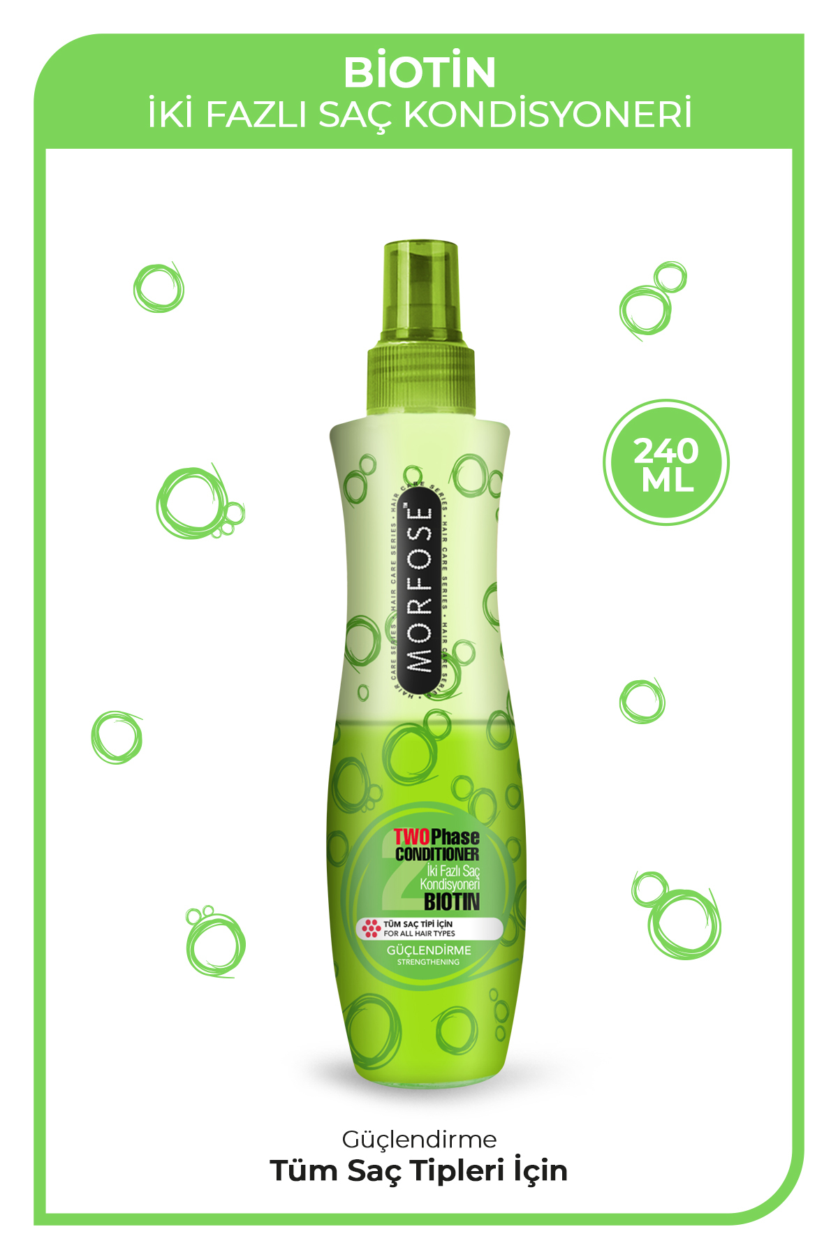 Morfose Çift Fazlı Fön Suyu Biotin 240 ml
