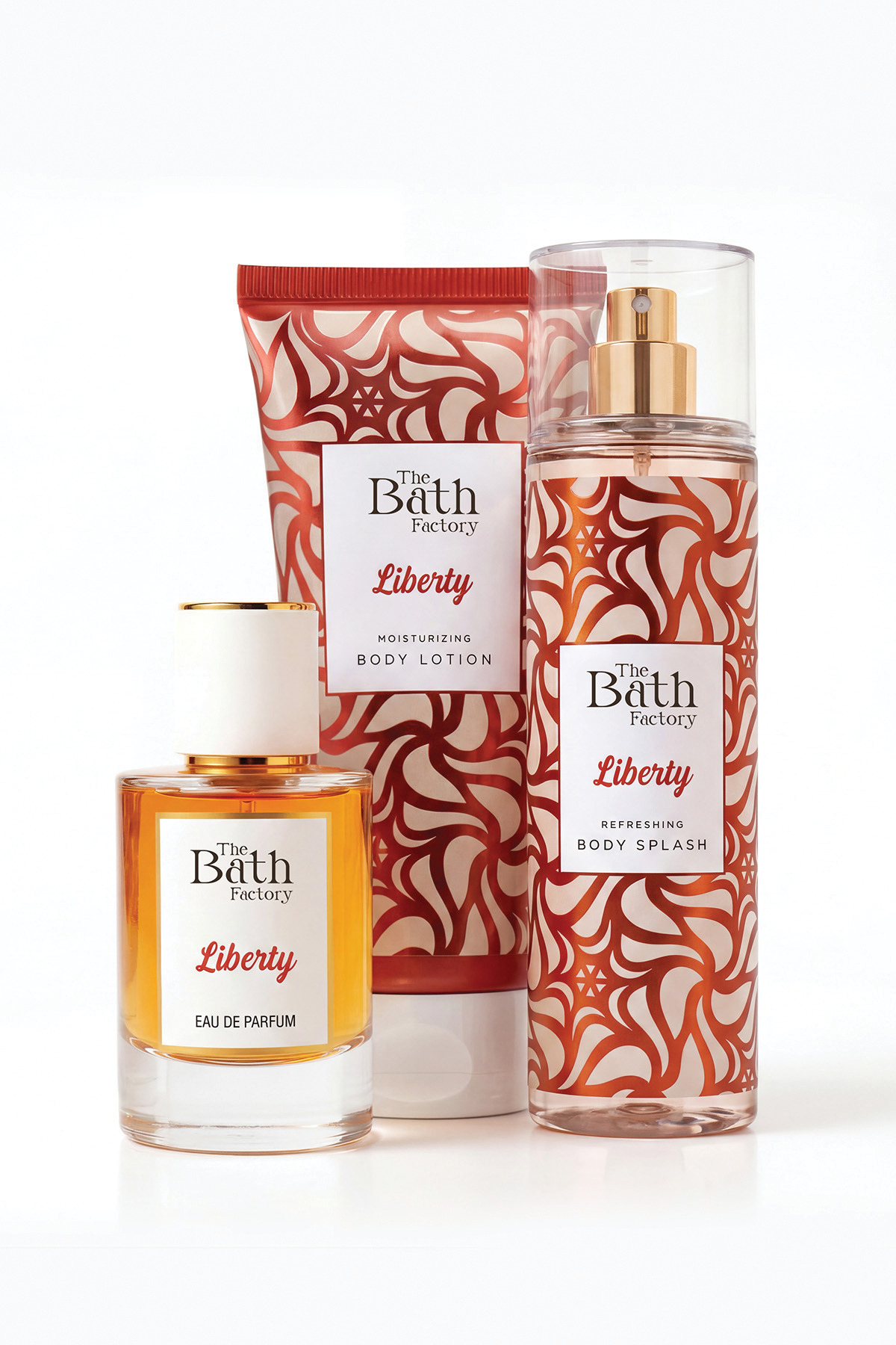 THE BATH FACTORY Liberty Parfüm 50 Ml + Liberty Vücut Spreyi 200 Ml + Liberty Vücut Losyonu 200 Ml Set