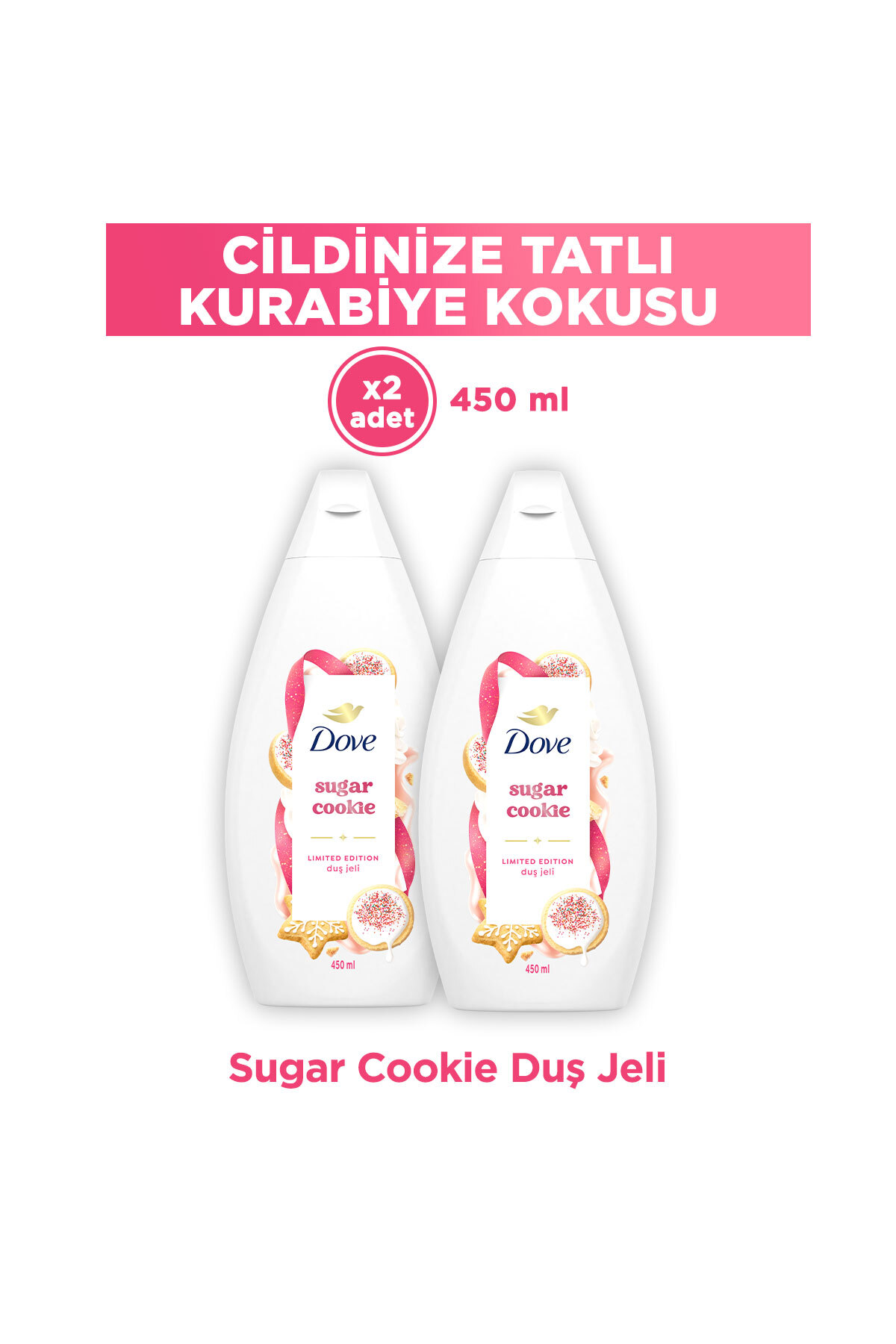 Dove Sugar Cookie Duş Jeli 450 Ml 2 ADET