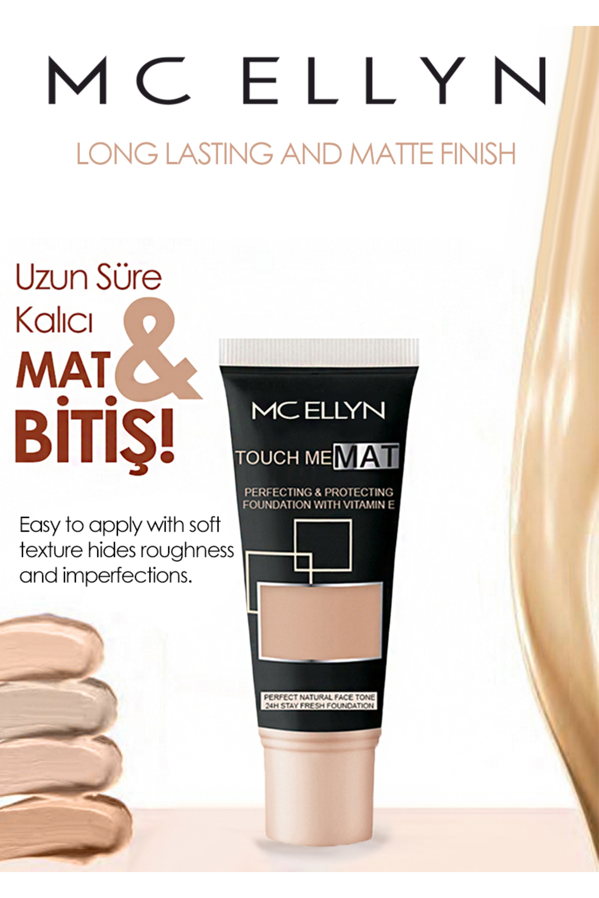 Mcellyn Mc Ellyn Touch Me Matte Face Tone Foundatıon 02