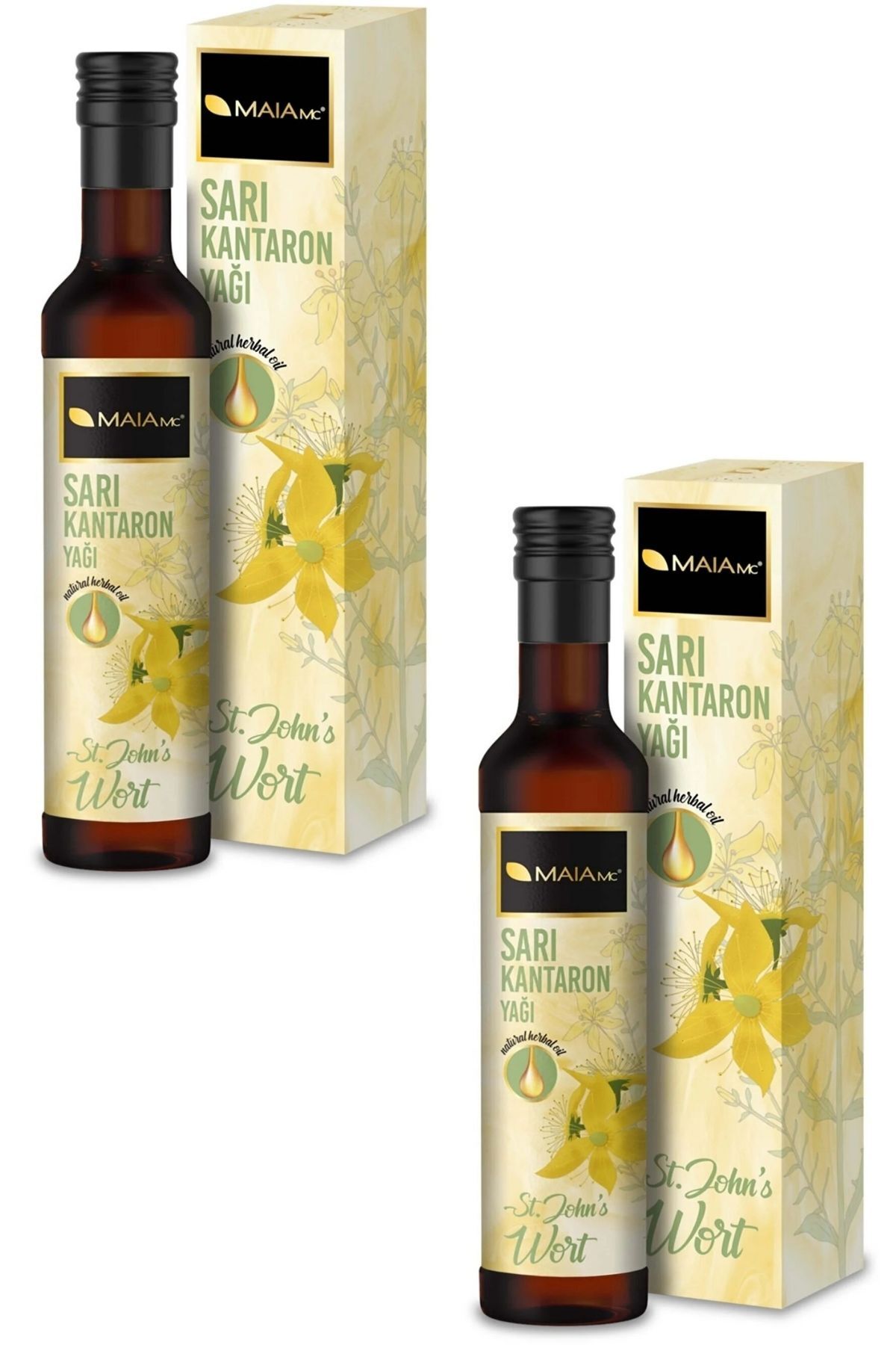 Maia mc Saf Sarı Kantaron Yağı Iltihap Ve Yaraların Iyileşmesine Yardımcı Antiseptik 250 Ml.x 2 Adet