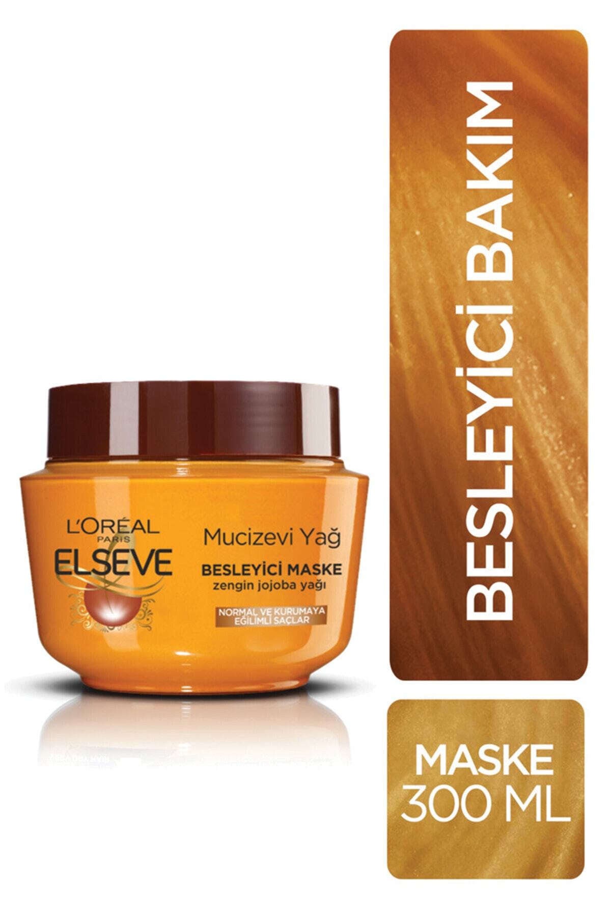 ELSEVE L'oréal Paris Mucizevi Yağ Besleyici Maske 300 ml-Naturals Beauty--