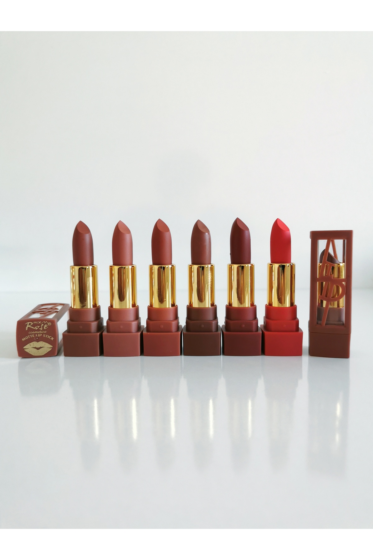 AİLY COSMETİCS Rose Matte Fashıon 6'lı Ruj Serisi