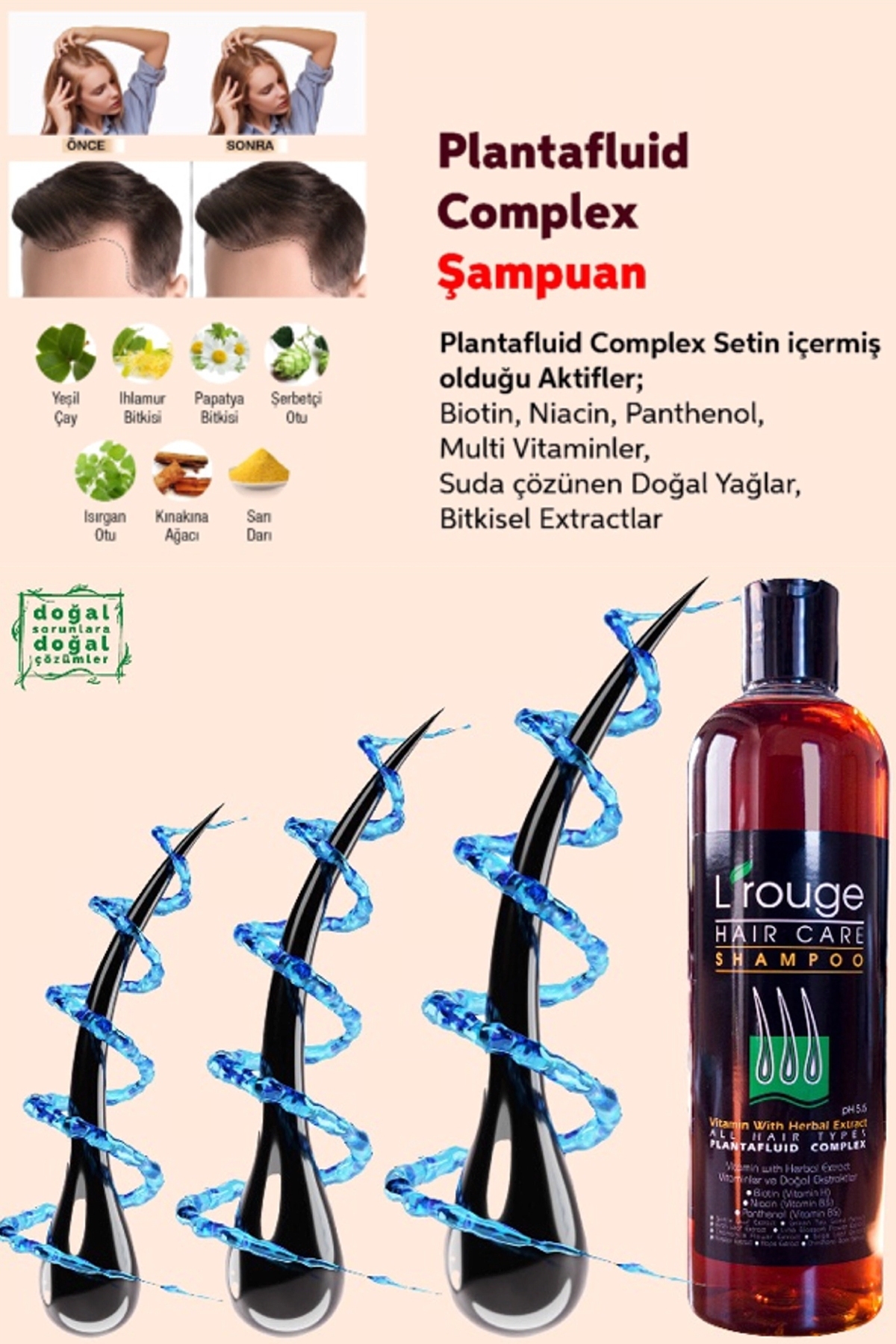 L'ROUGE Plantafluid Complex Şampuan