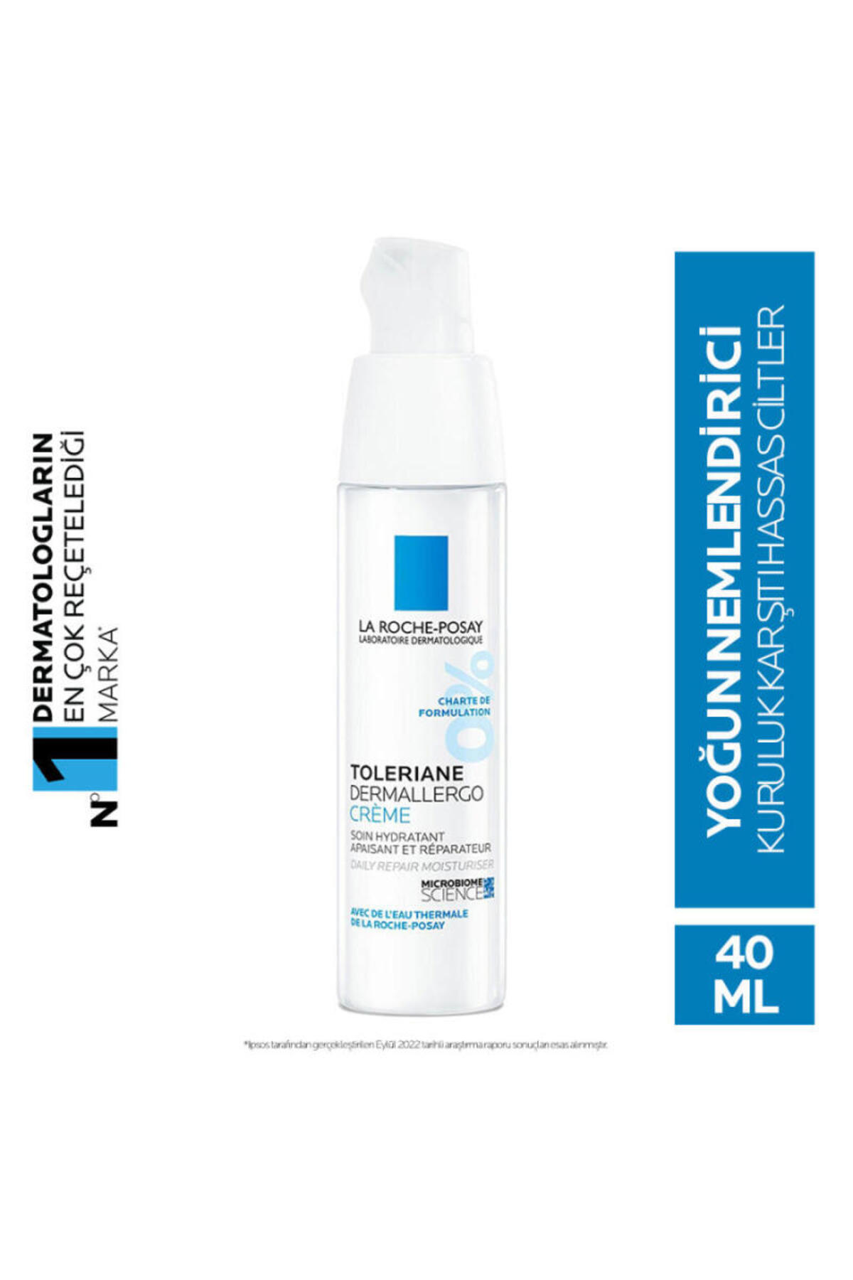 La Roche Posay Toleriane Dermallergo Creme-Ultra hassas ciltler için nemlendirici ve yatıştırıcı bakım kremi 40ml