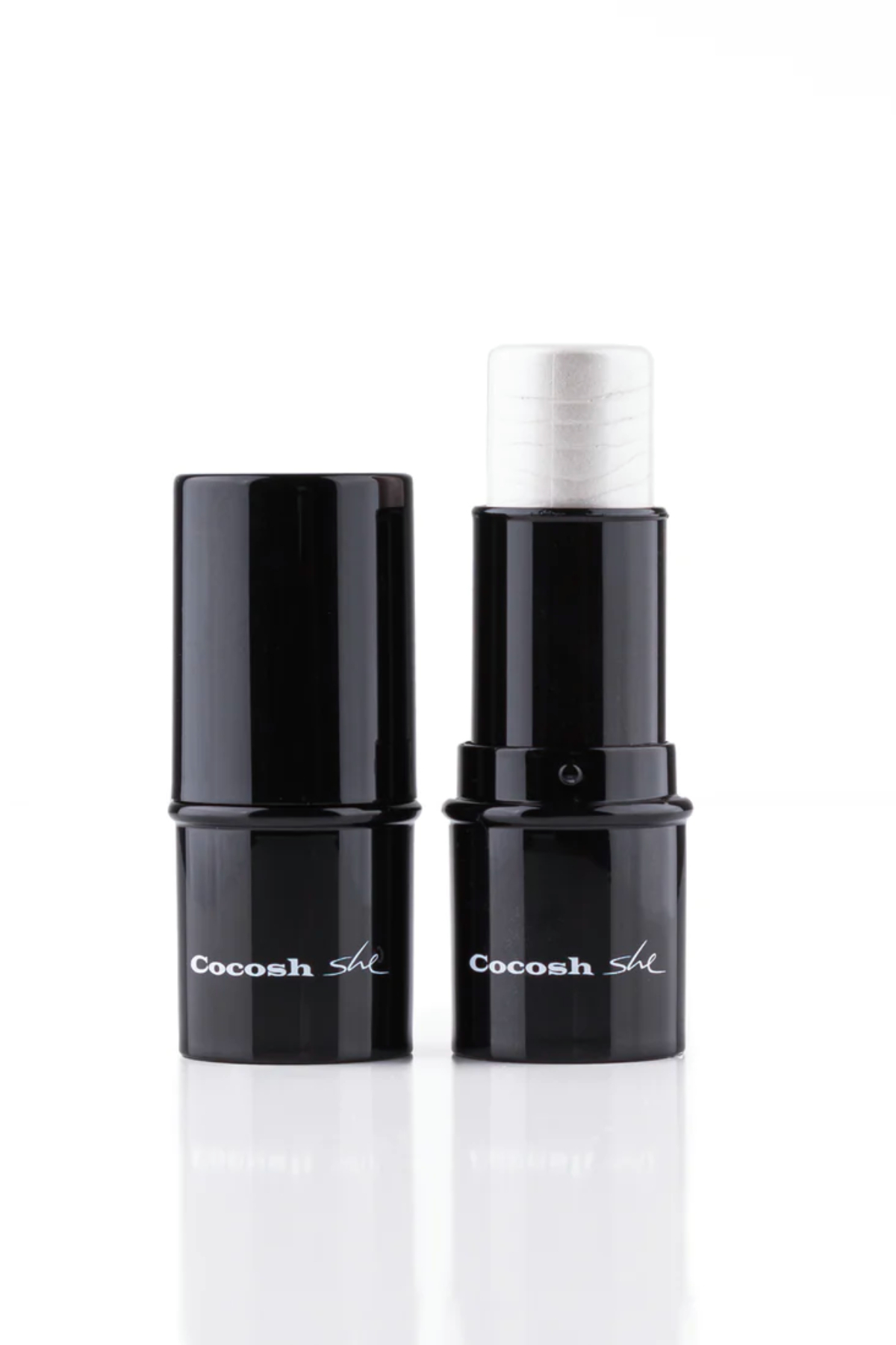 Cocosh She Shimmer Stick Aydınlatıcı Highlighter, Metalik Beyaz, Yüksek Pigment, Doğal Görünüm, Nemli Bitiş