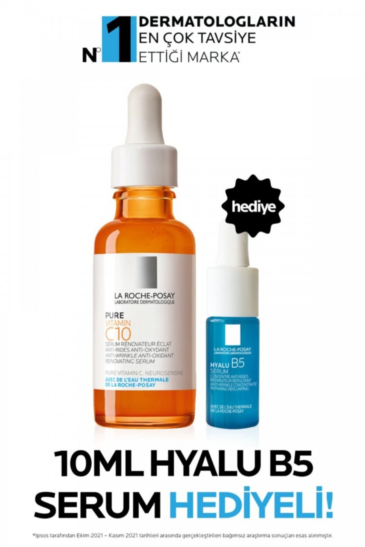La Roche Posay PURE VITAMIN C12 SERUM 30 ML + HYALU B5 SERUM 10 ML SETİ