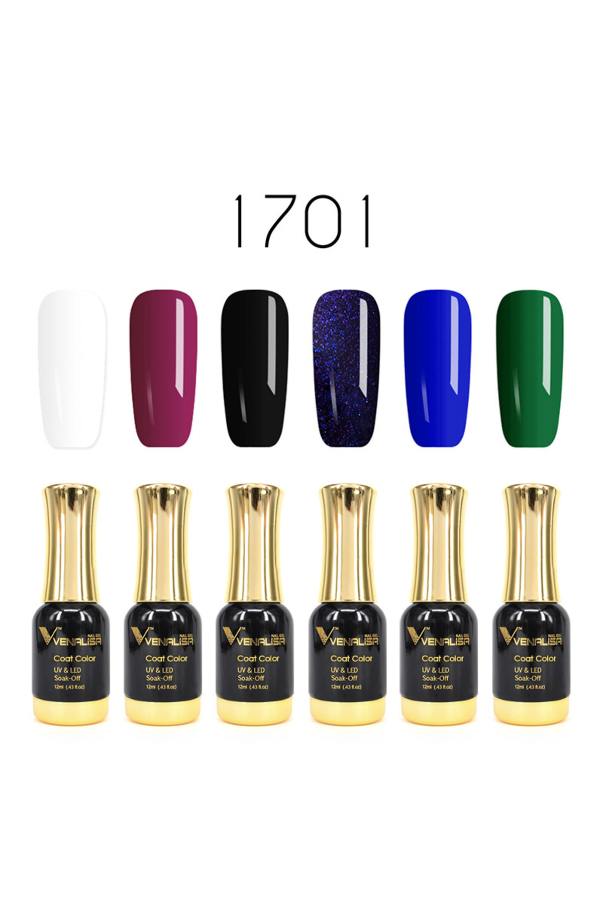 Venalisa 12 ml 6'lı Renkli Uv Led Kalıcı Oje Set