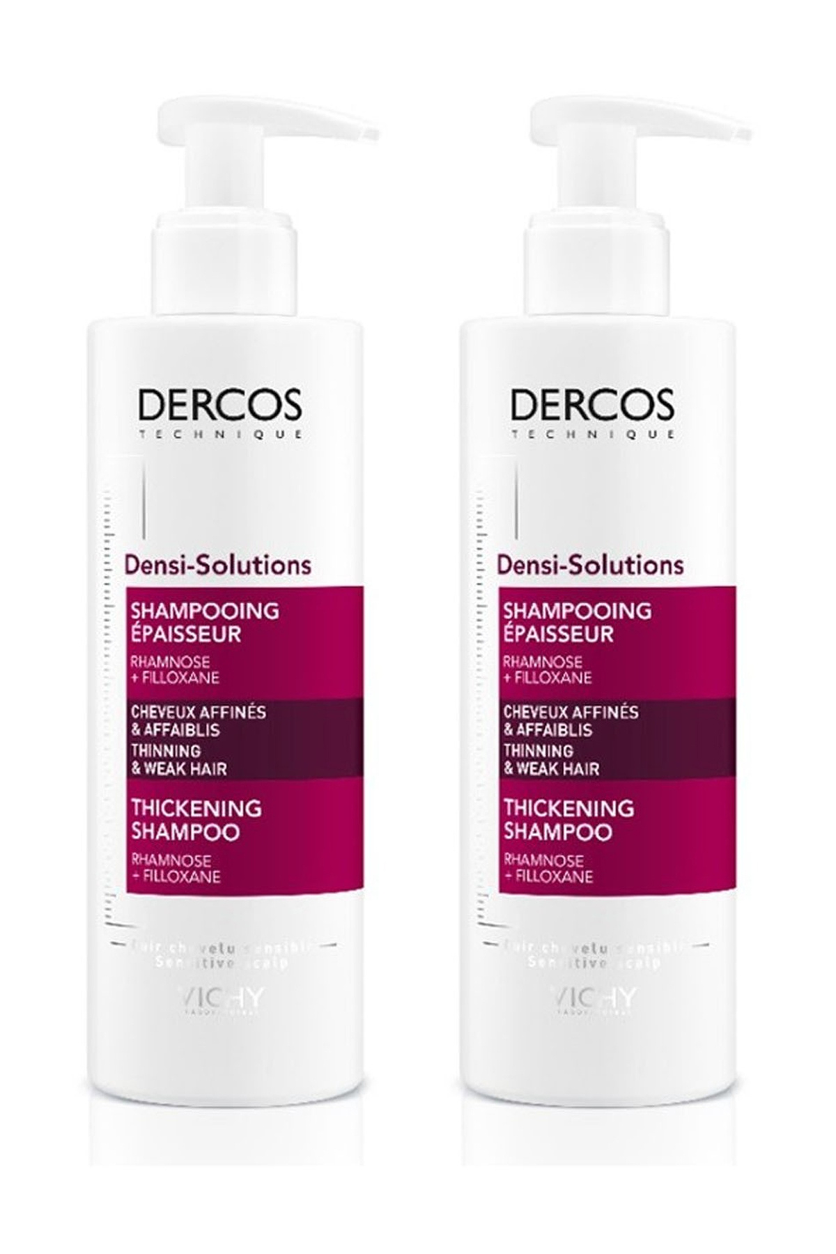 Vichy Dercos Densi-Solution İnce ve Zayıf Saçlar İçin Şampuan 400 ml 2'li